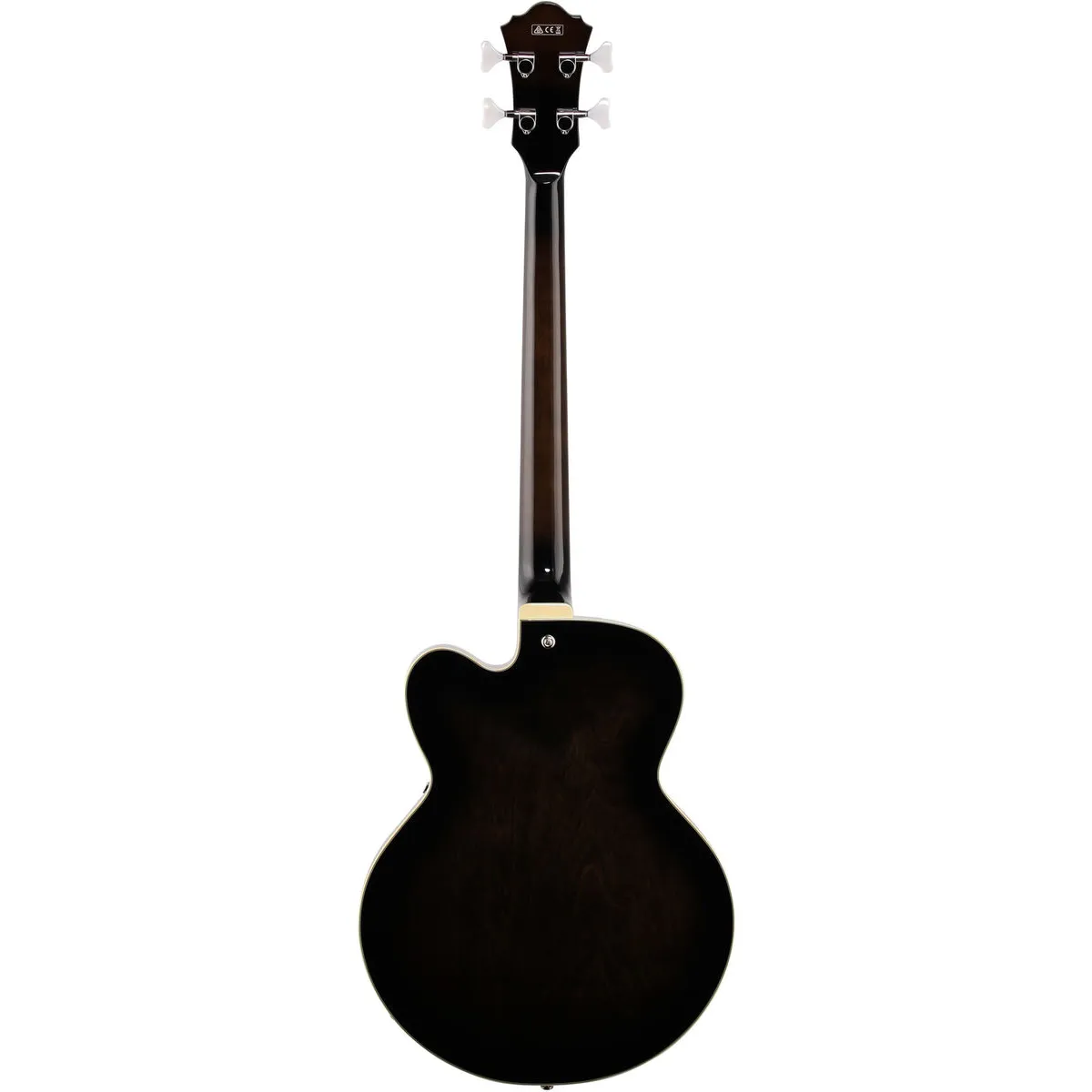 Ibanez AFB200 Transparent Black Sunburst back view