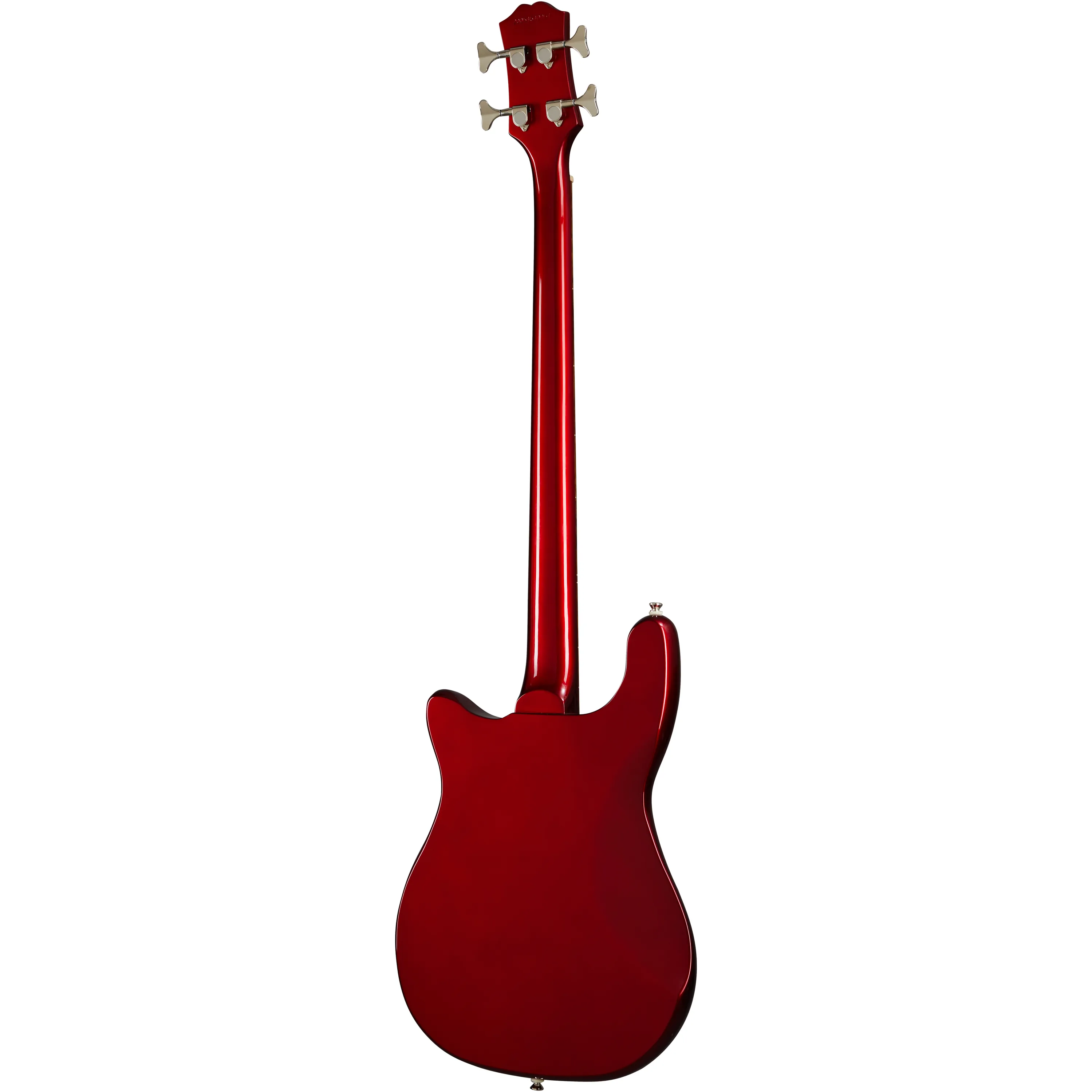 Epiphone Embassy Bass Sparkling Burgundy back view