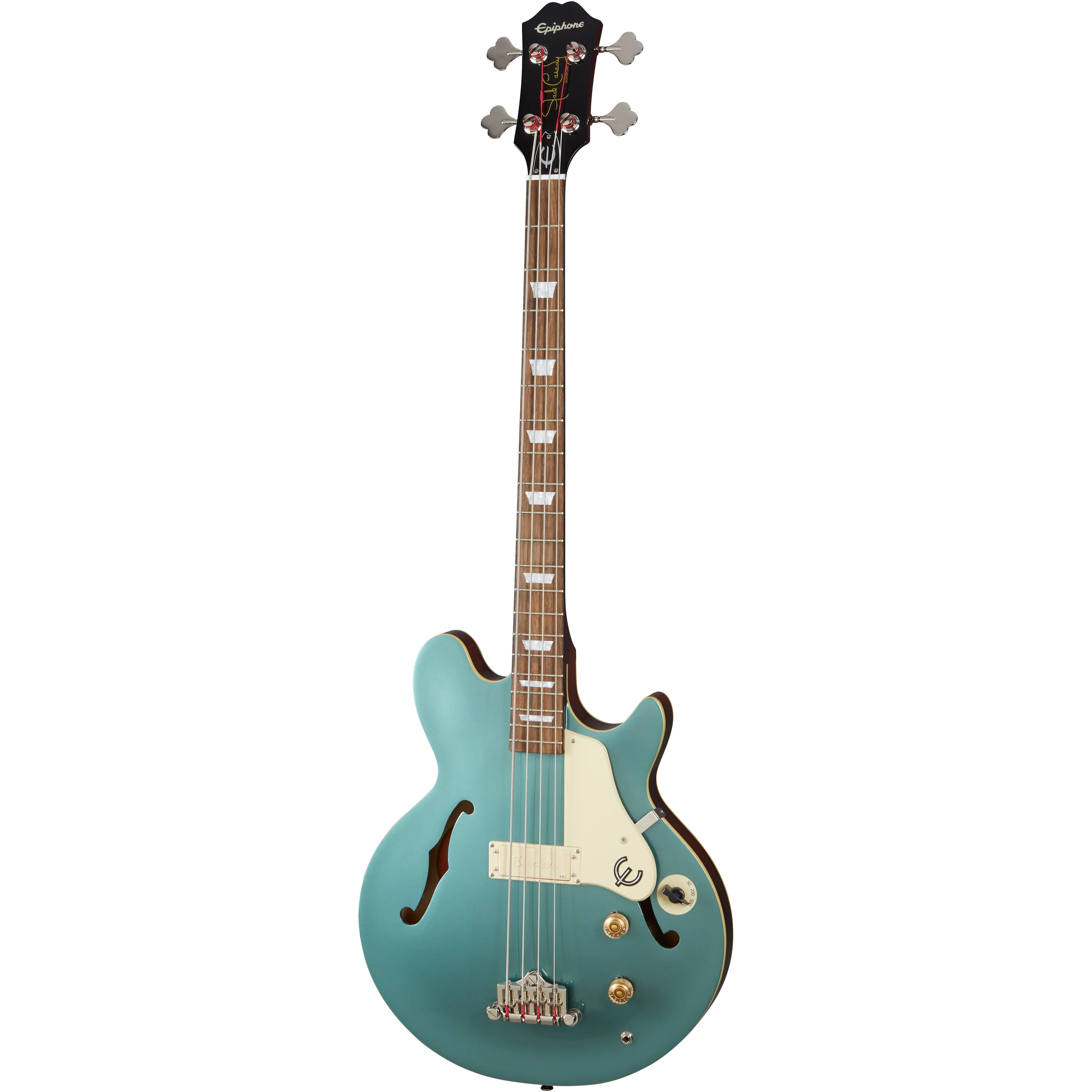 Epiphone Jack Casady Bass Faded Pelham Blue front view