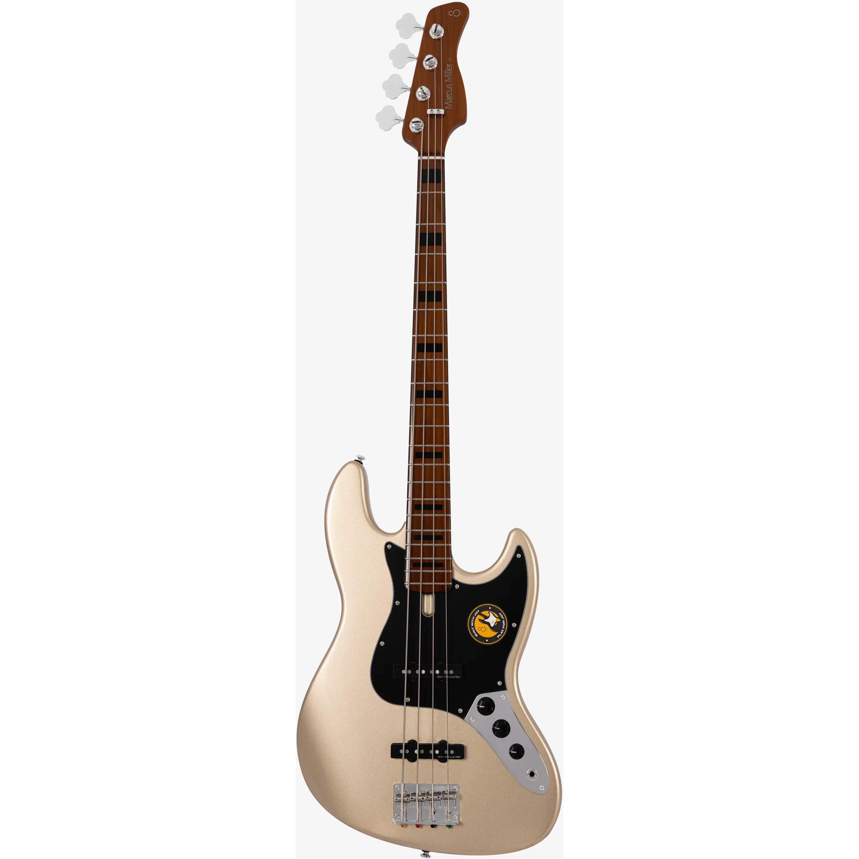 Sire Marcus Miller V5 Champagne Gold Metallic front view