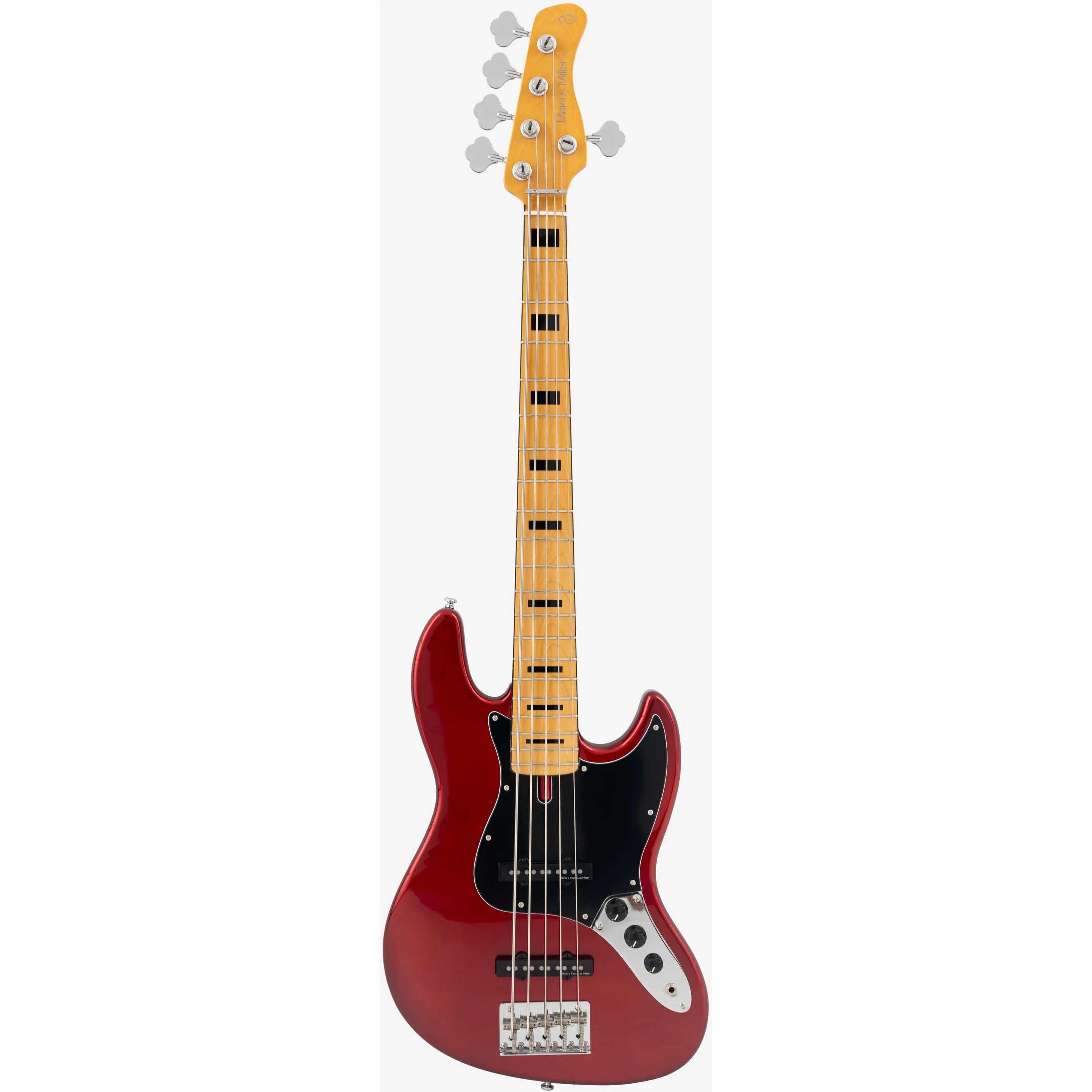 Sire Marcus Miller V5 5-String Candy Apple Red front view