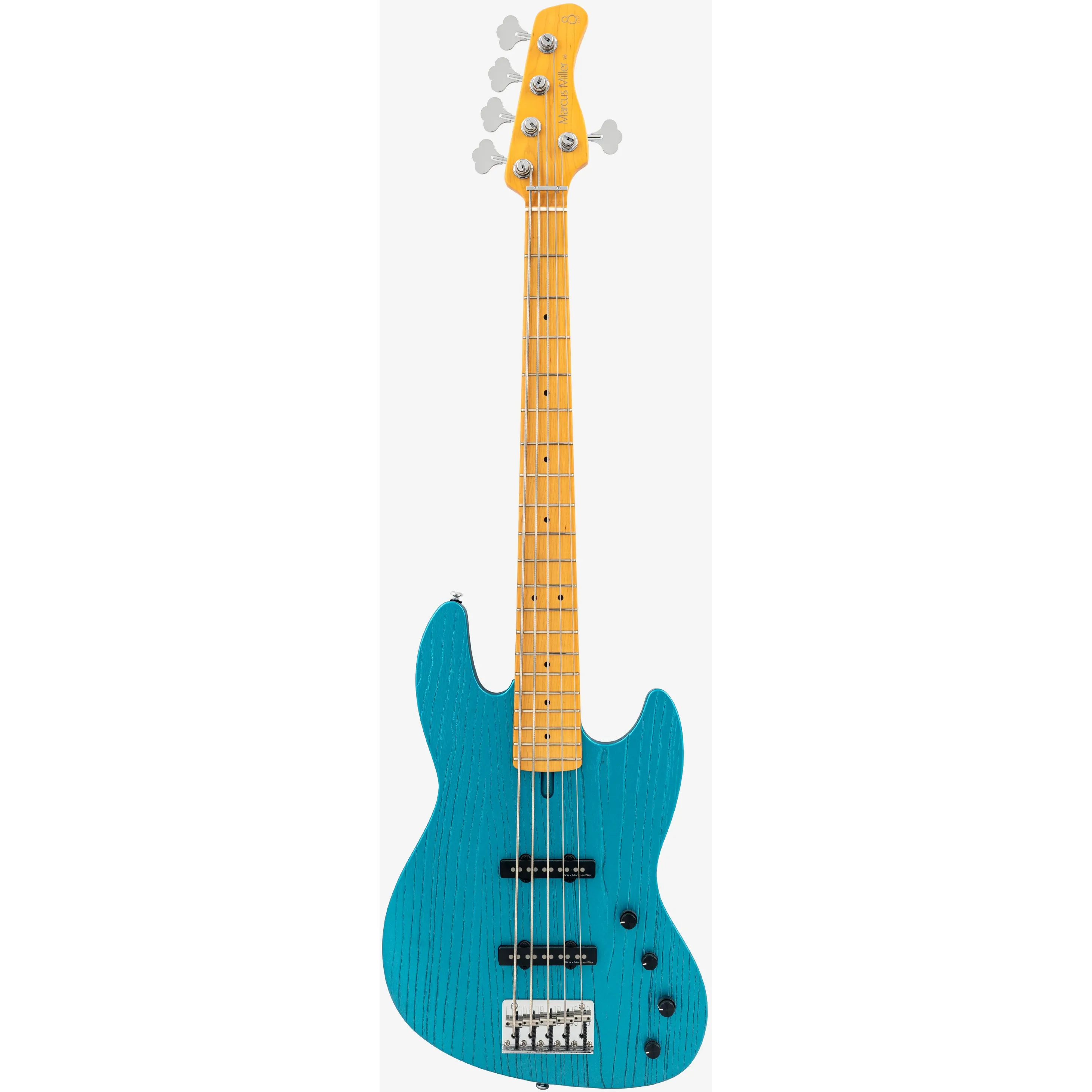 Sire Marcus Miller V6 5-String Ocean Turquoise Blue front view