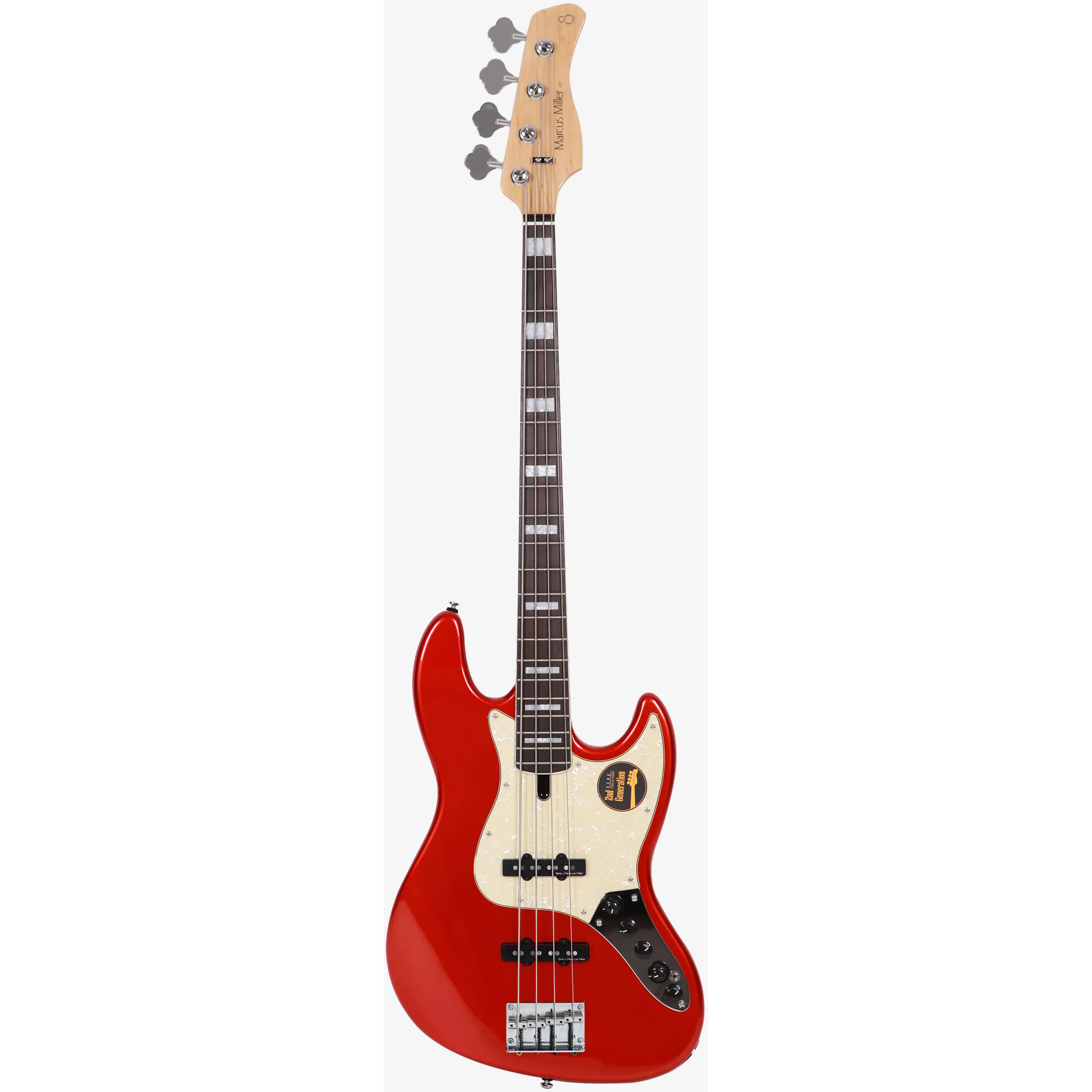 Sire Marcus Miller V7 2nd Generation Alder Bright Metallic Red front view