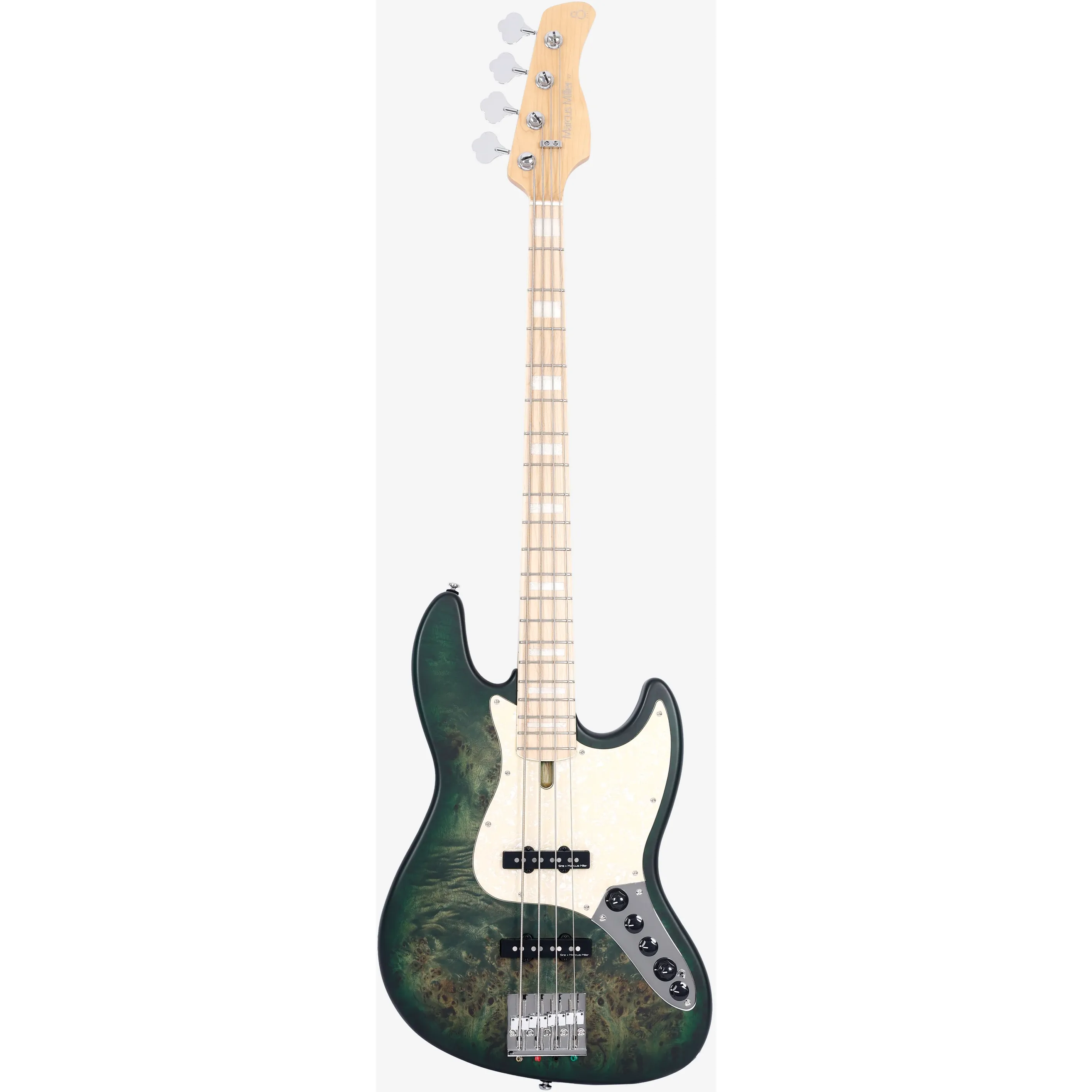 Sire Marcus Miller V7 Ash Reissue Transparent Green Satin front view