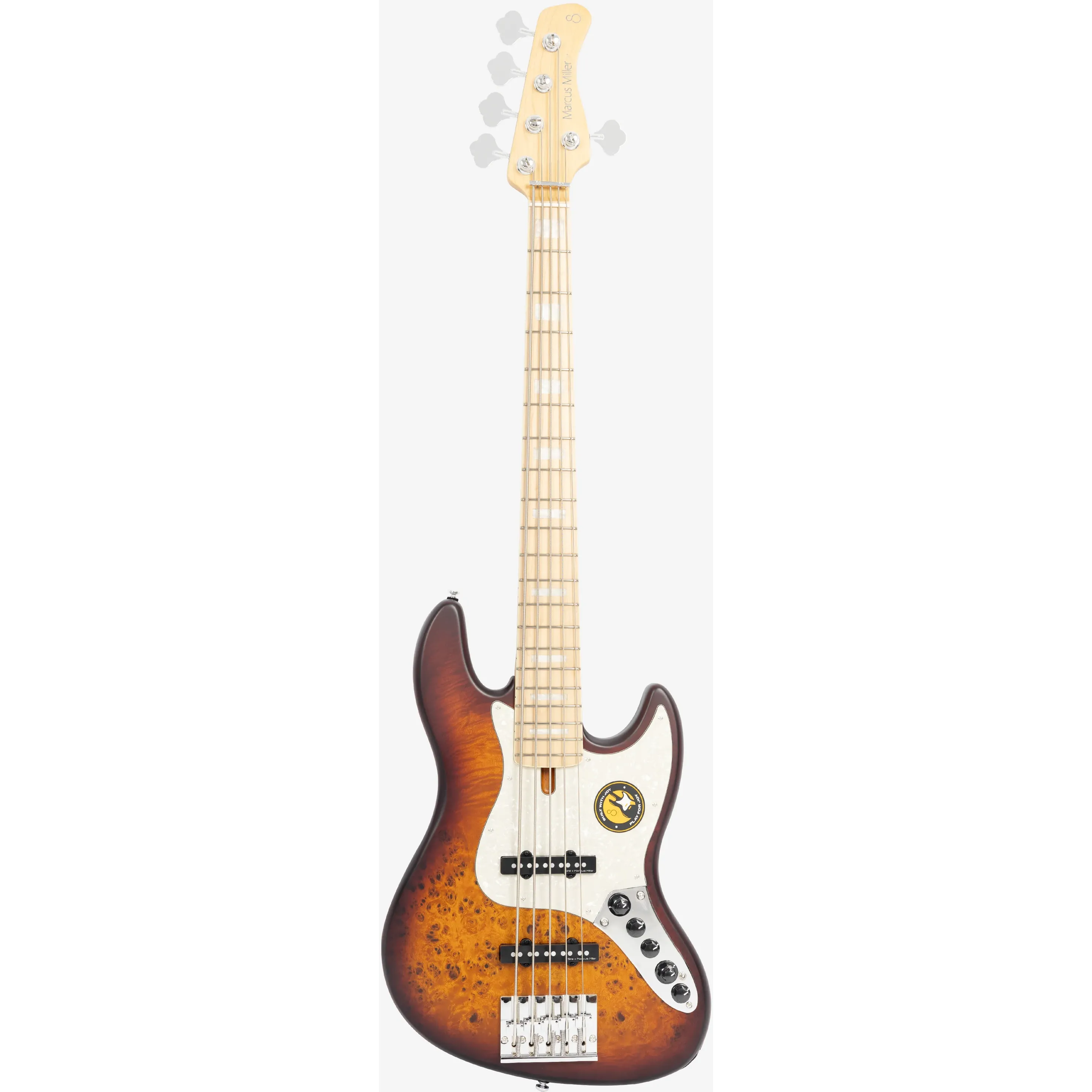Sire Marcus Miller V7 Ash Reissue 5-String Tobacco Sunburst Satin front view