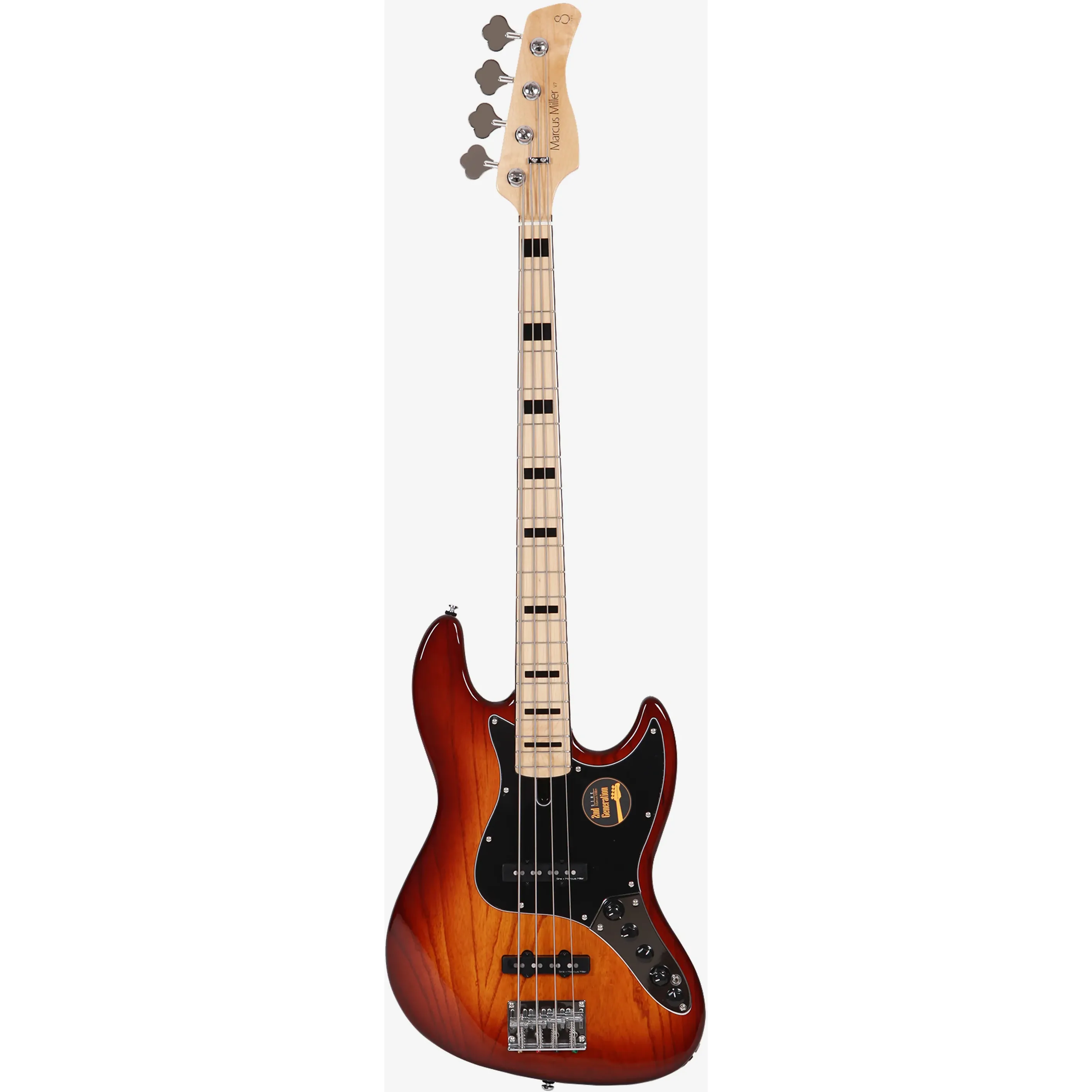 Sire Marcus Miller V7 Vintage 2nd Generation Ash Tobacco Sunburst front view