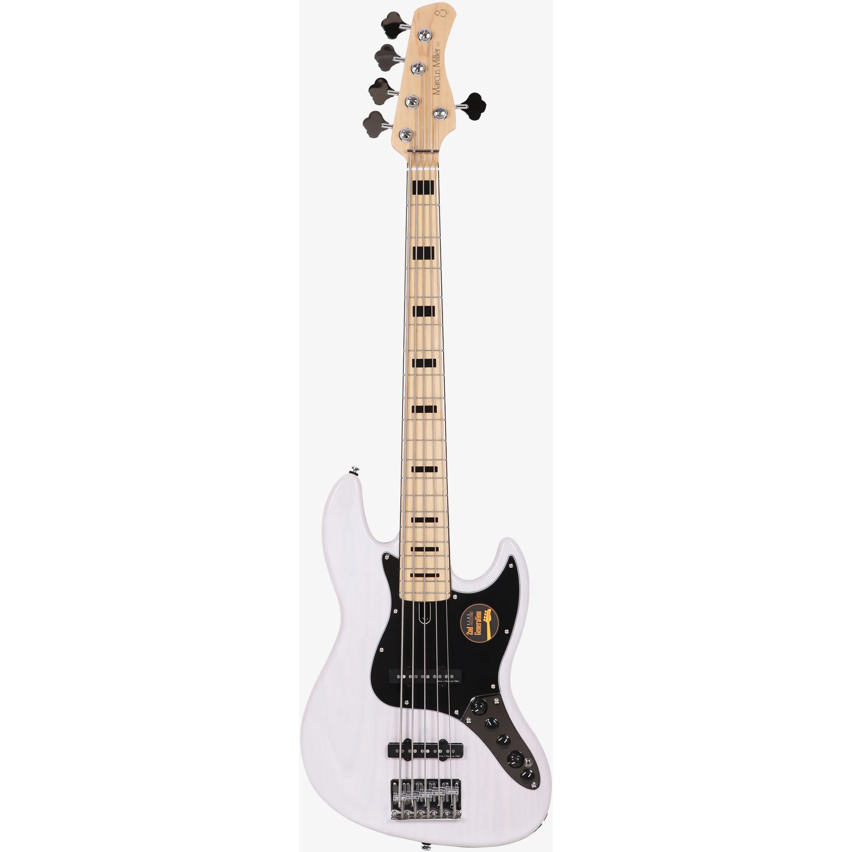 Sire Marcus Miller V7 Vintage 2nd Generation Ash 5-String White Blonde front view