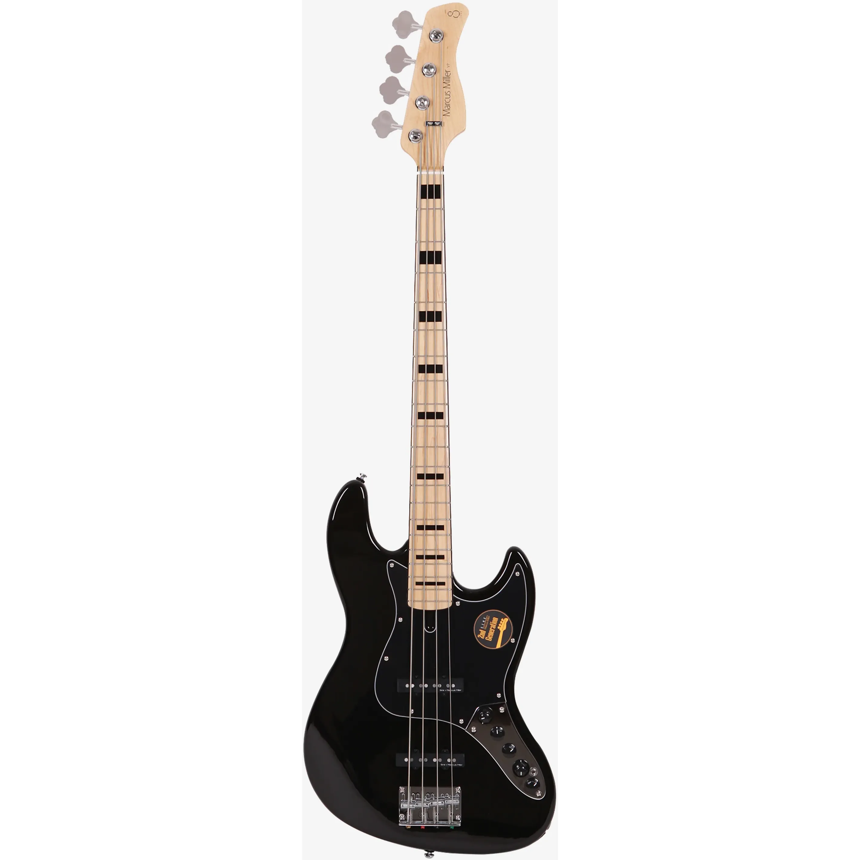 Sire Marcus Miller V7 Vintage 2nd Generation Alder Black front view