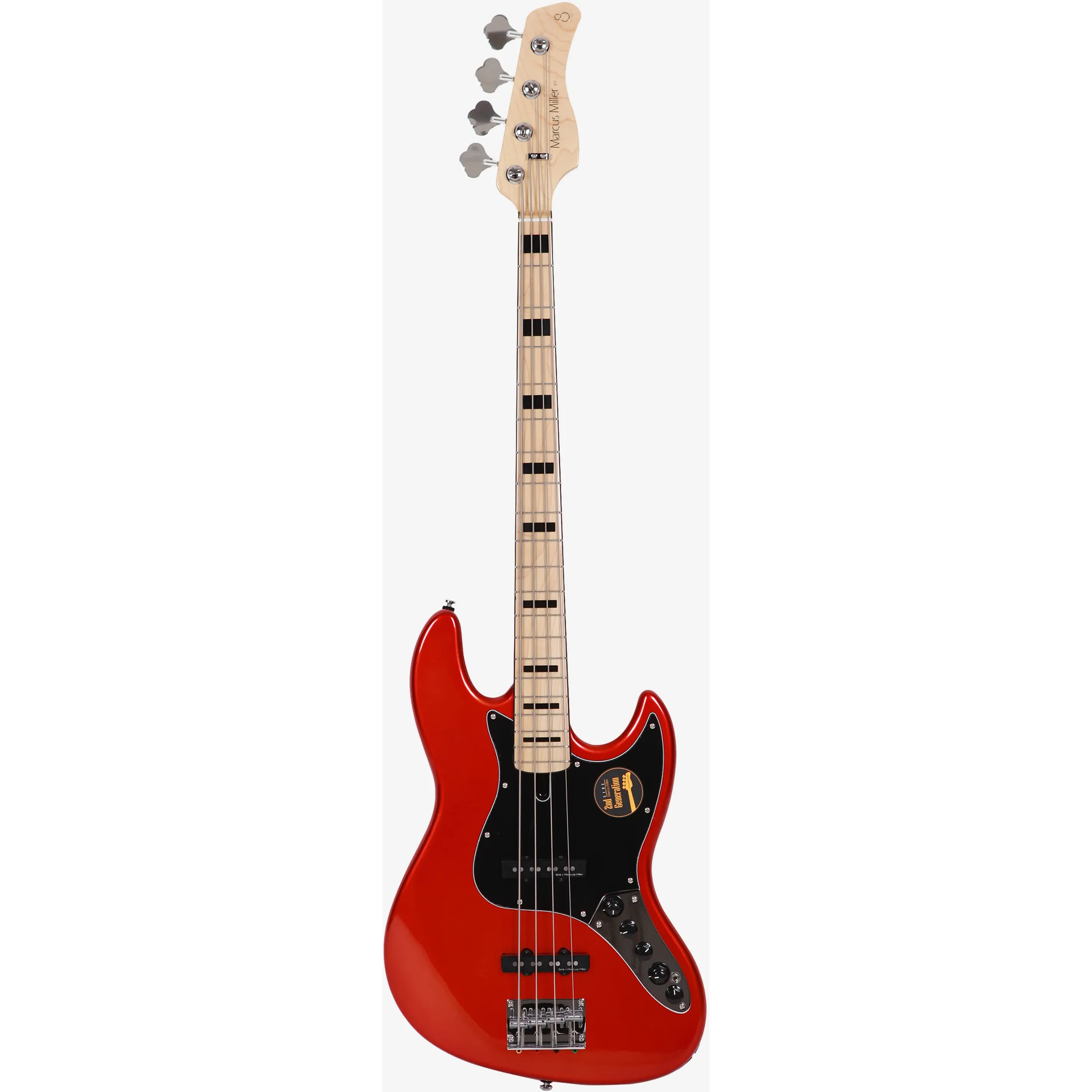 Sire Marcus Miller V7 Vintage 2nd Generation Alder Bright Metallic Red front view