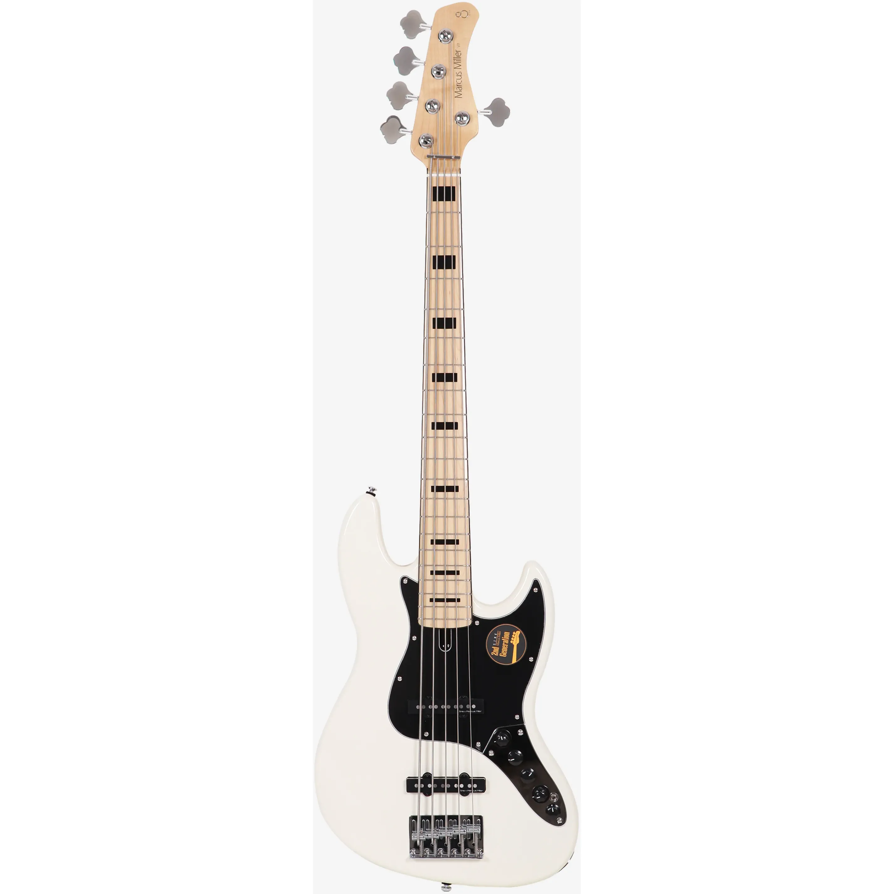 Sire Marcus Miller V7 Vintage 2nd Generation Alder 5-String Antique White front view