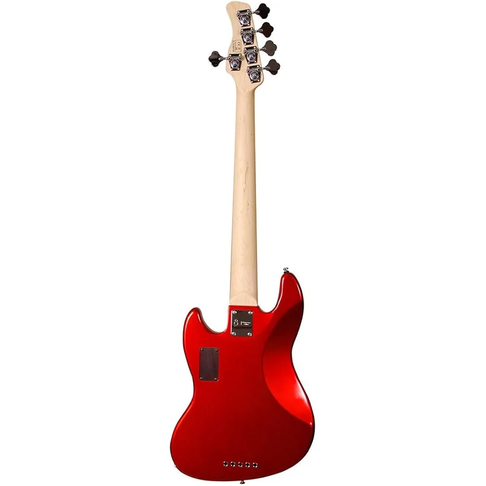 Sire Marcus Miller V7 Vintage 2nd Generation Alder 5-String Bright Metallic Red back view