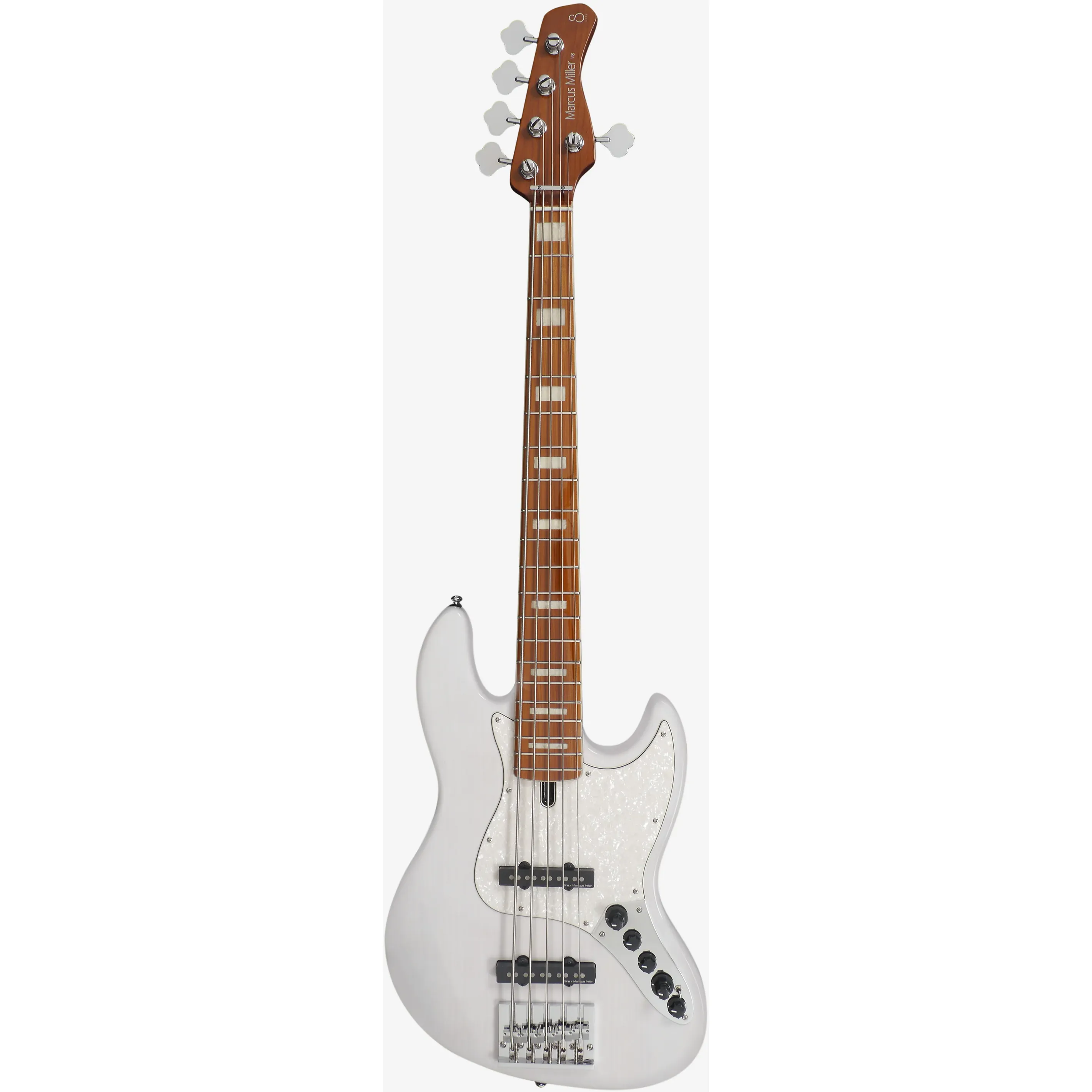 Sire Marcus Miller V8 5-String White Blonde front view