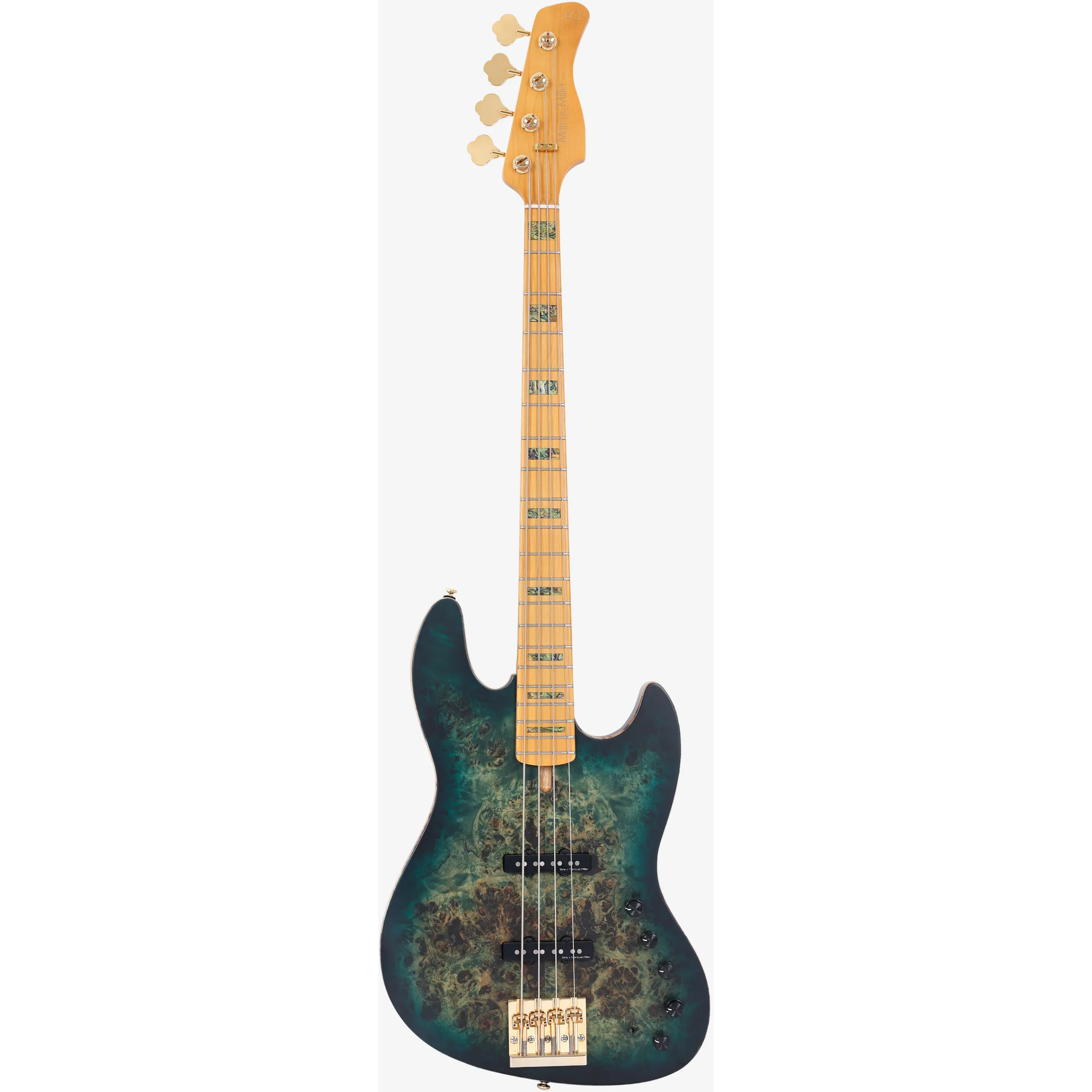 Sire Marcus Miller V10 Transparent Green Satin front view