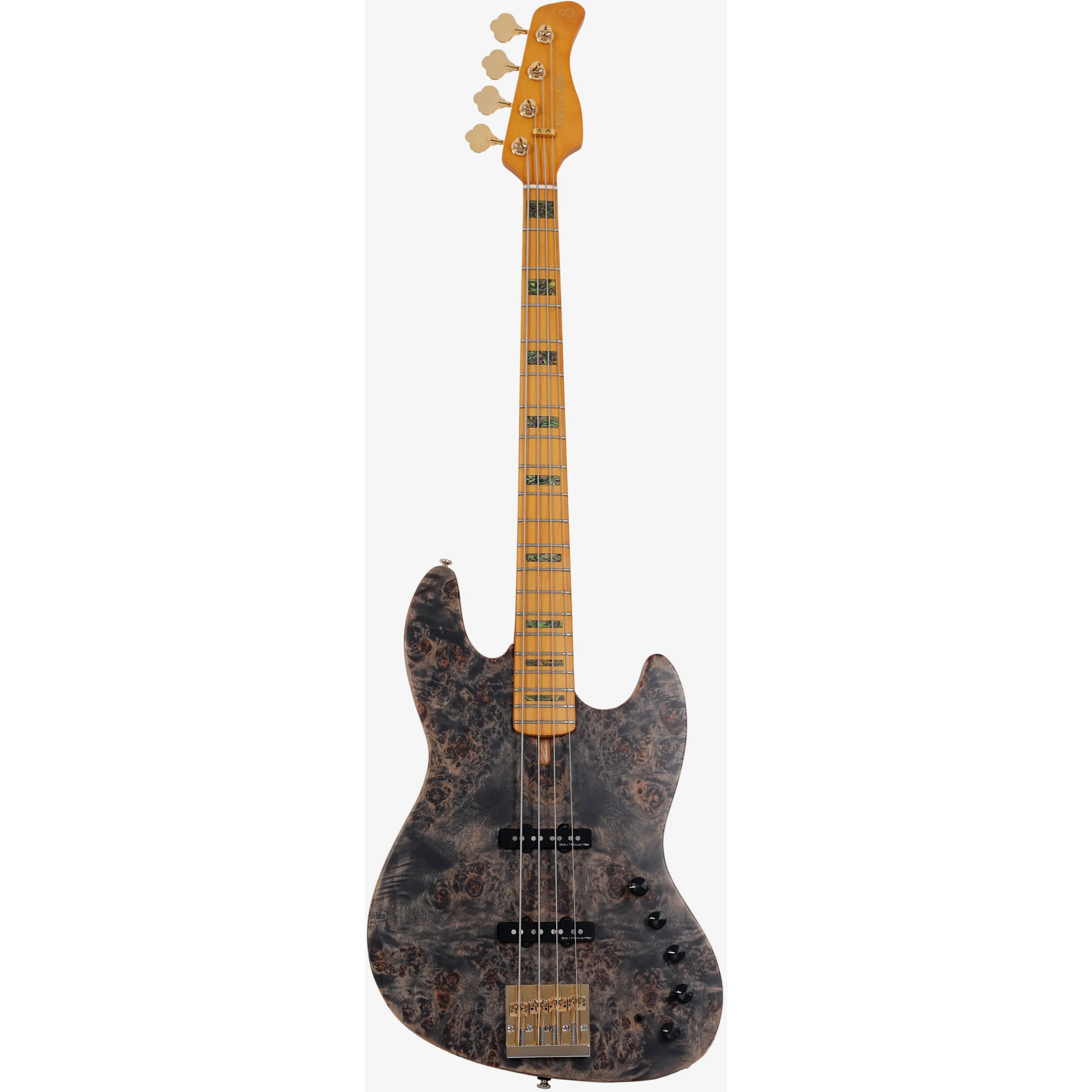 Sire Marcus Miller V10 Transparent Black Satin front view