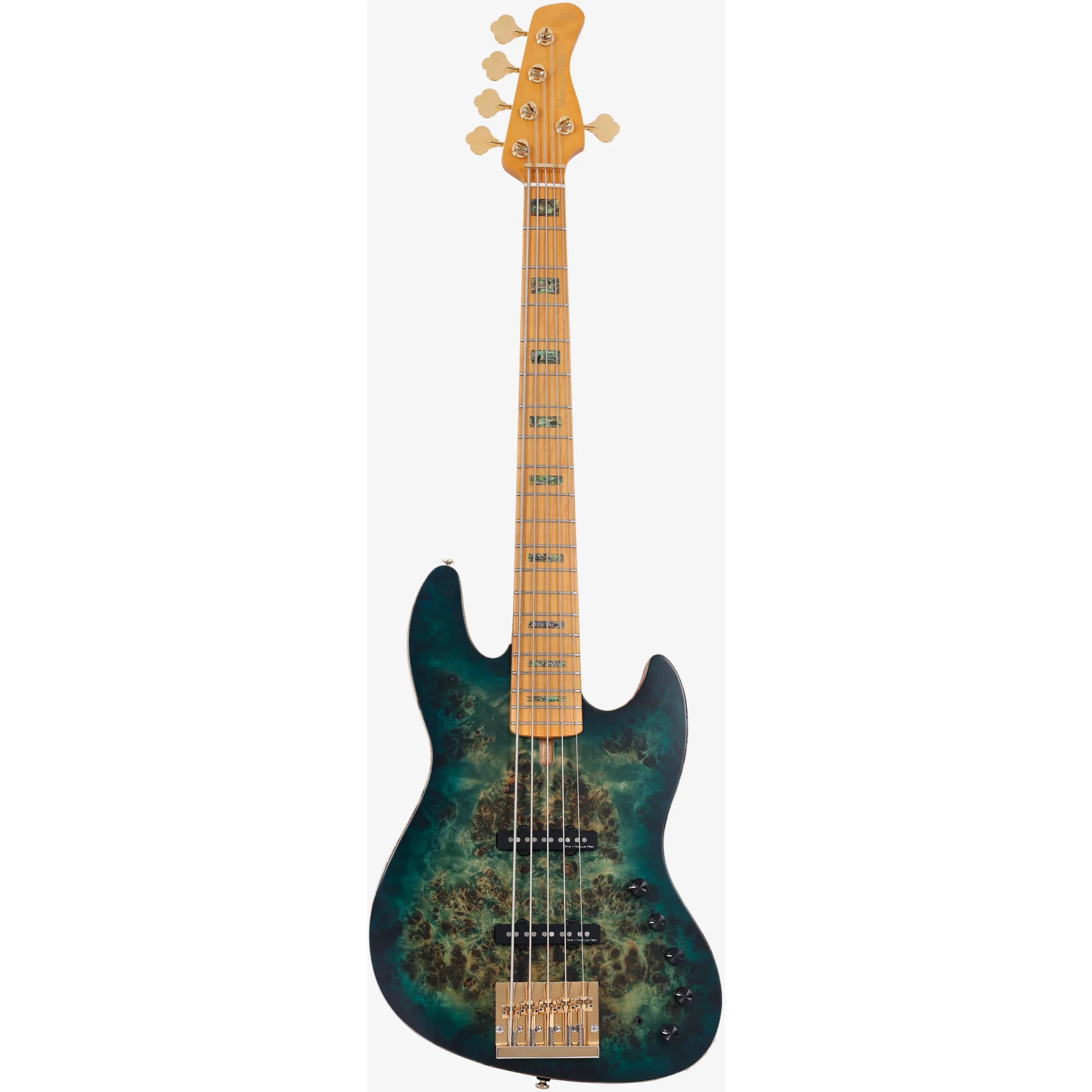 Sire Marcus Miller V10 5-String Transparent Green Satin front view