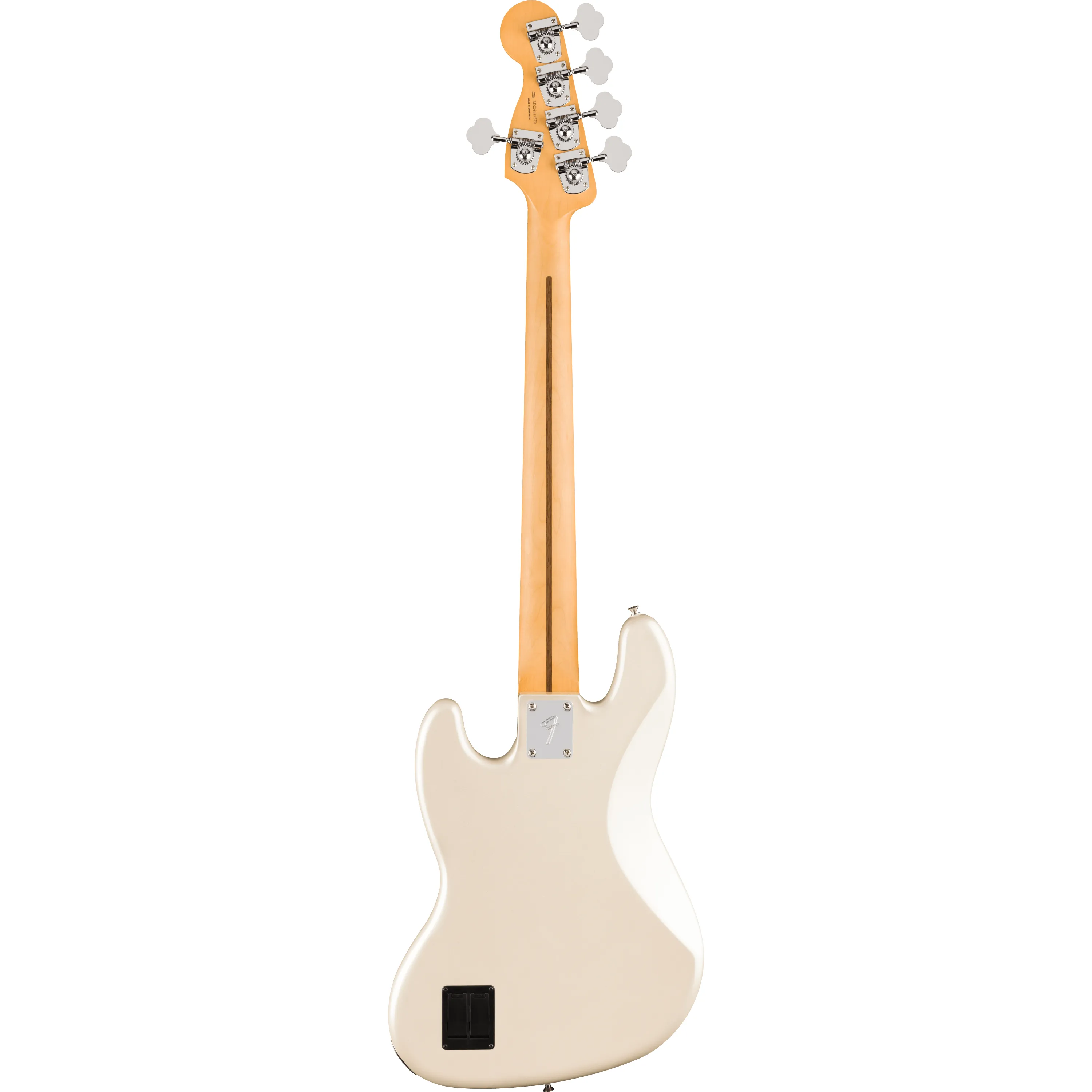 Fender Player II modified Active Jazz Bass V MN Olympic Pearl back view