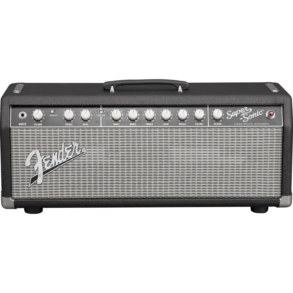 Super-Sonic 22 Head Black And Silver by Fender