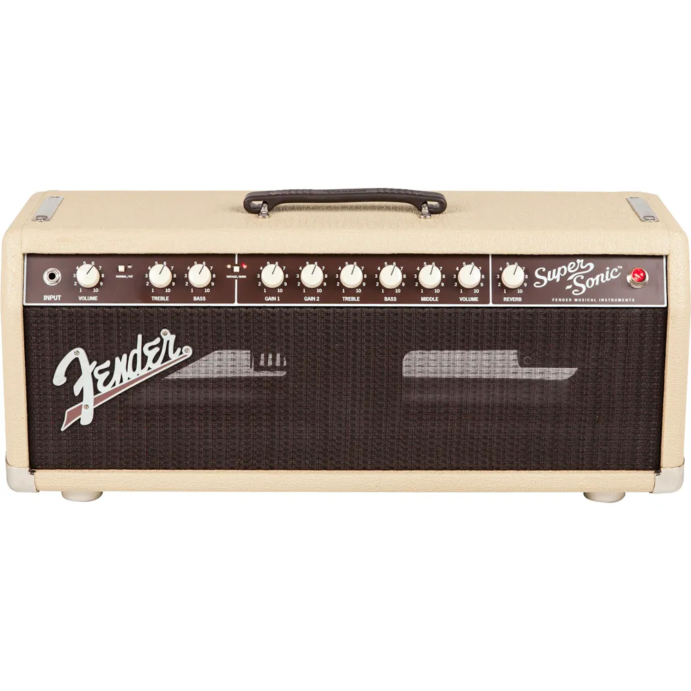 Super-Sonic 22 Head Blonde And Oxblood by Fender