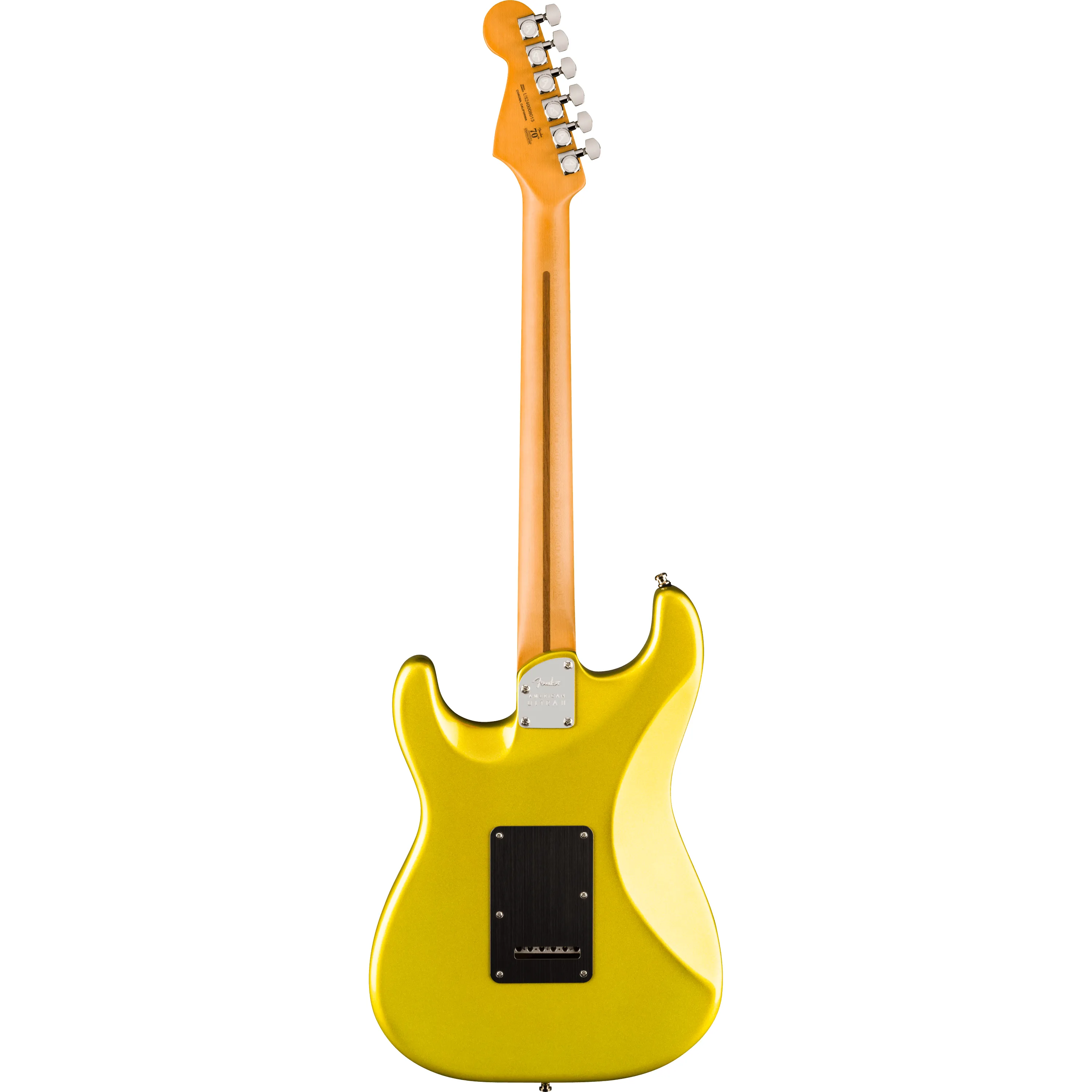 Alternate view of American Ultra II Stratocaster MN Solar Flare