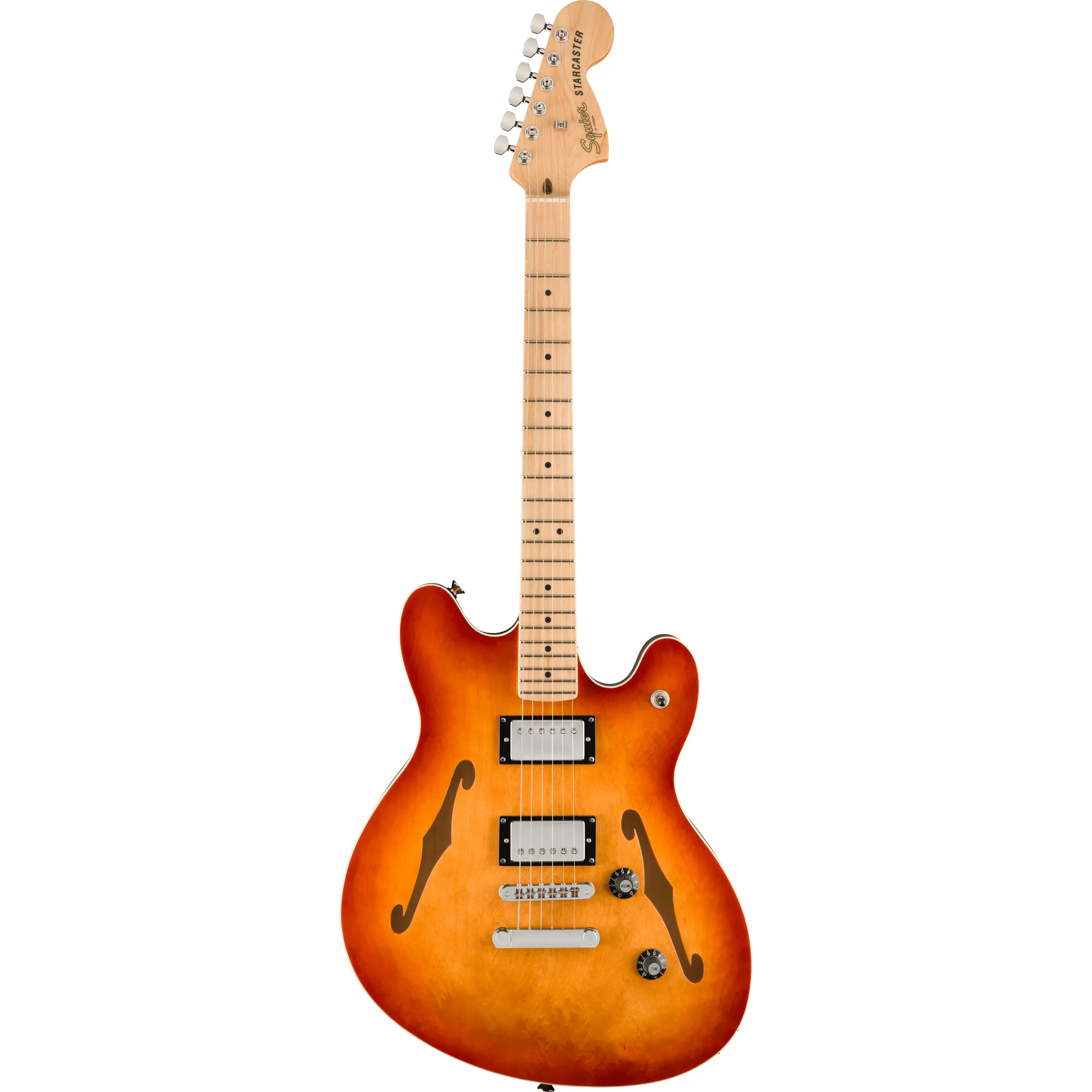 Affinity Starcaster Deluxe MN Sienna Sunburst by Squier
