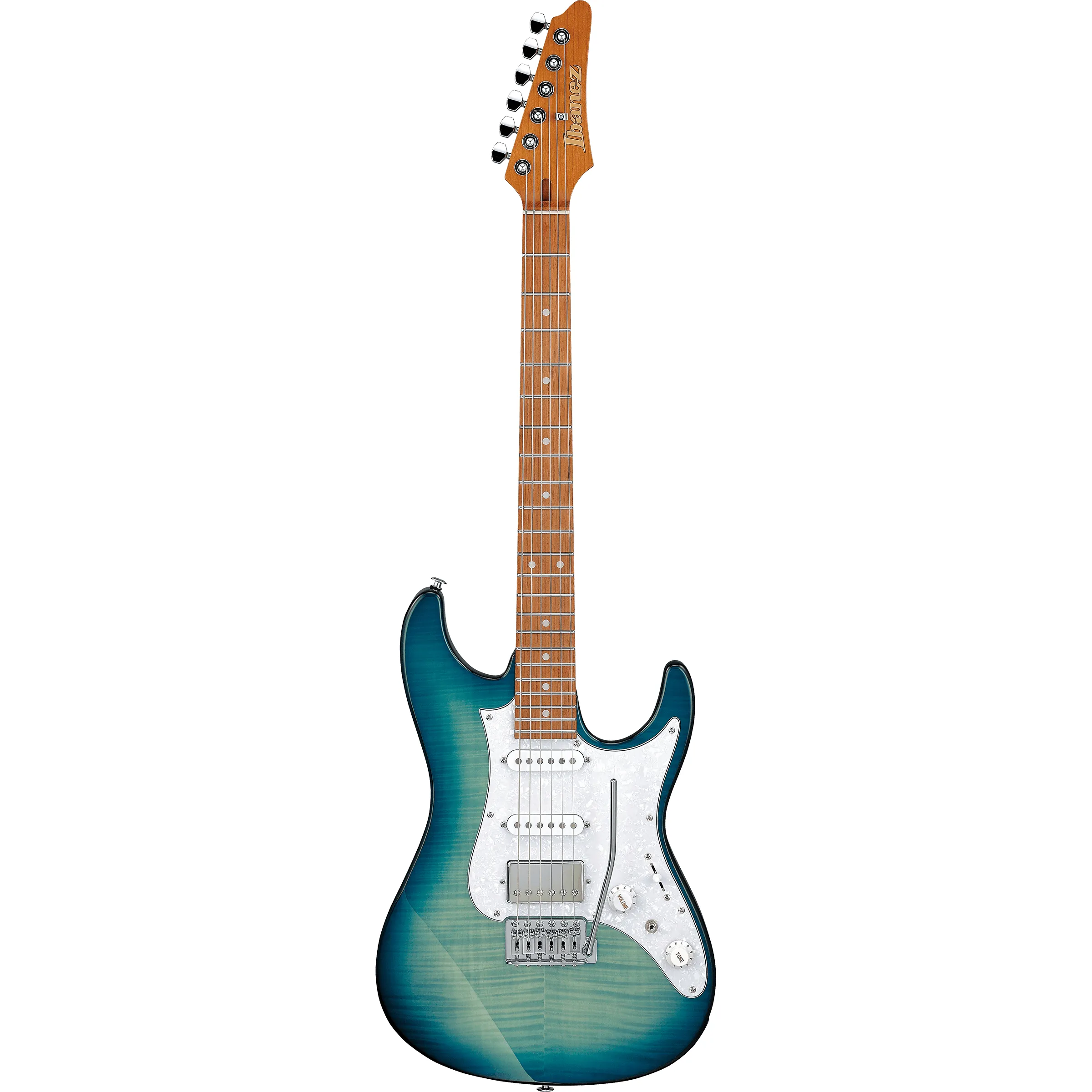 AZ22S1F Standard Transparent Turquoise Burst by Ibanez