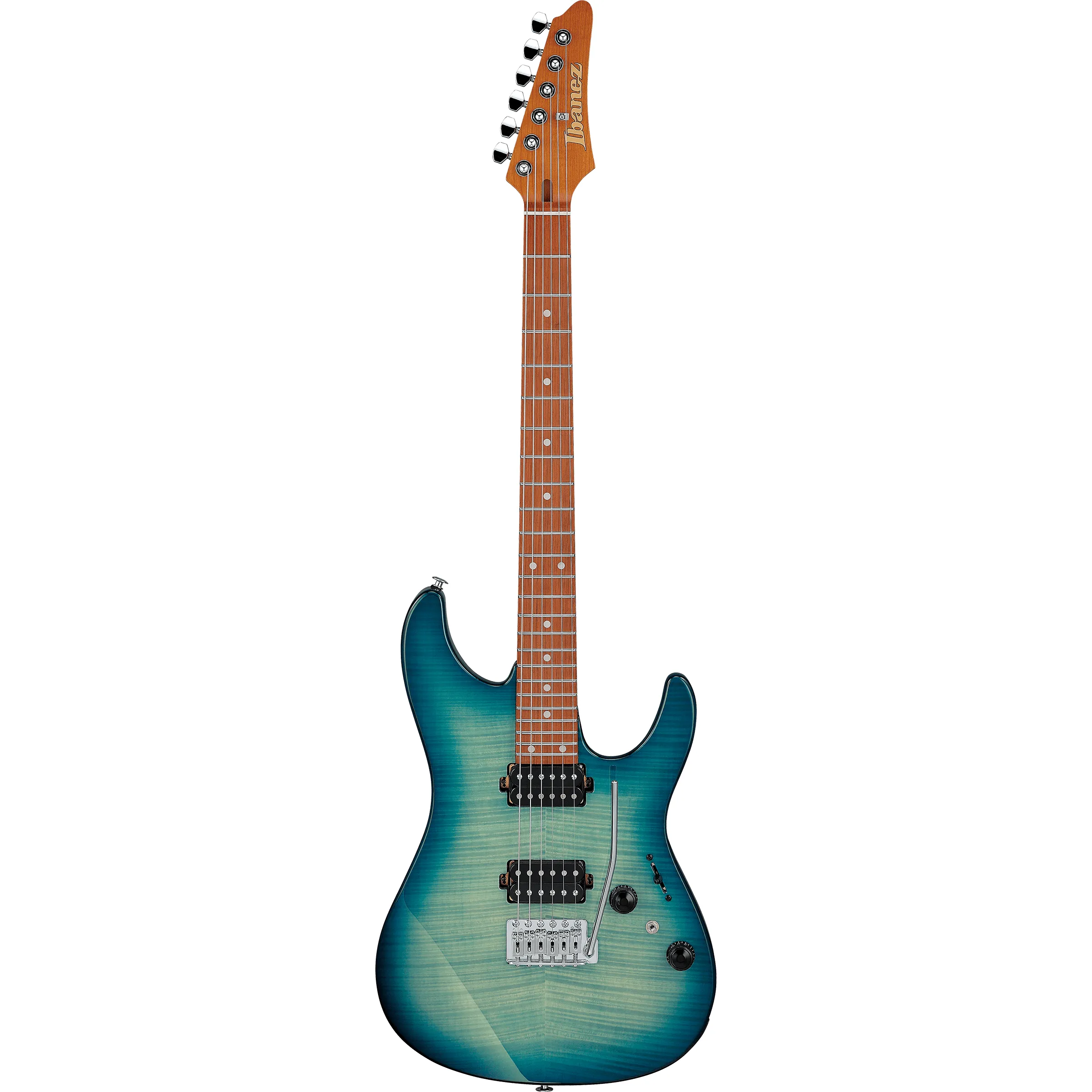 AZ24S1F Standard Transparent Turquoise Burst by Ibanez