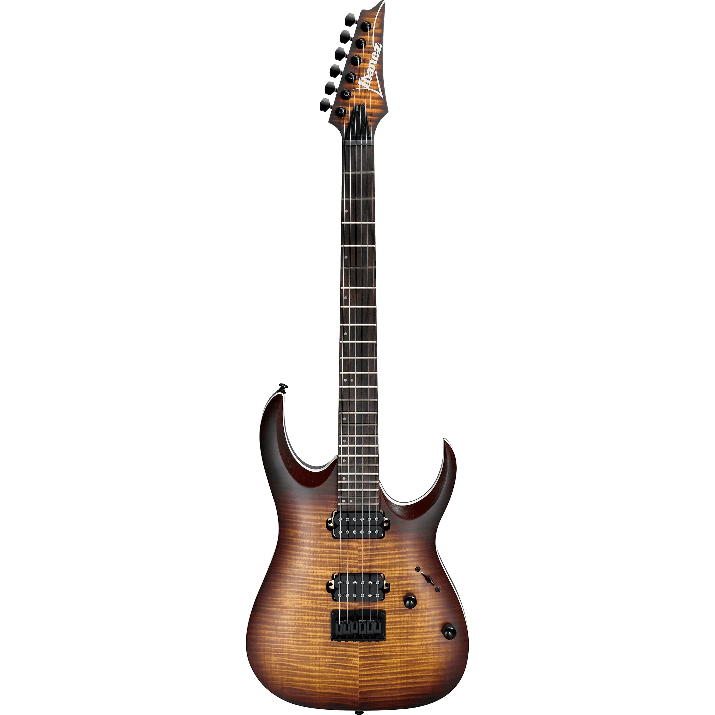 RGA42FM Standard Dragon Eye Burst Flat by Ibanez