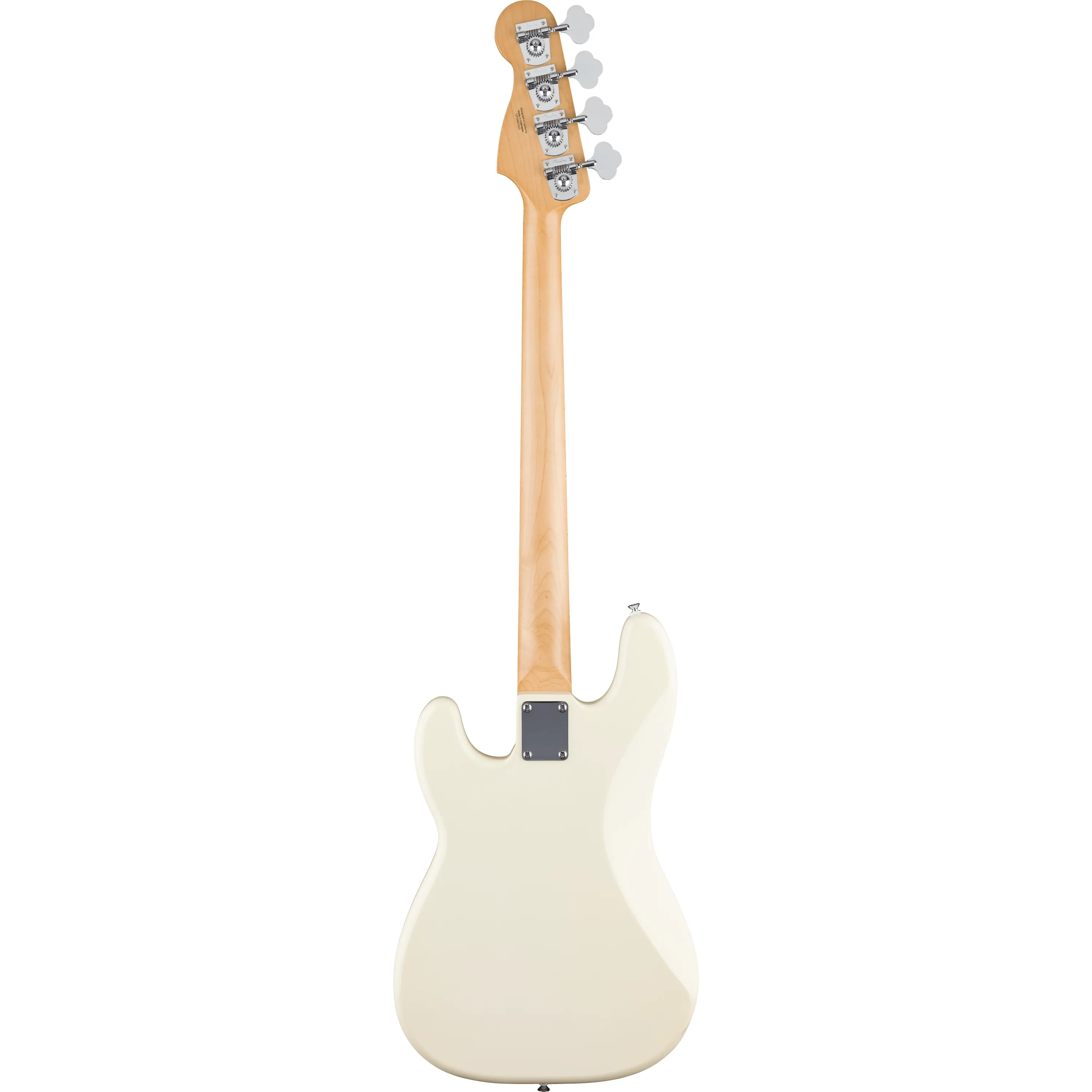 Fender Standard Precision Bass MN Olympic White back view