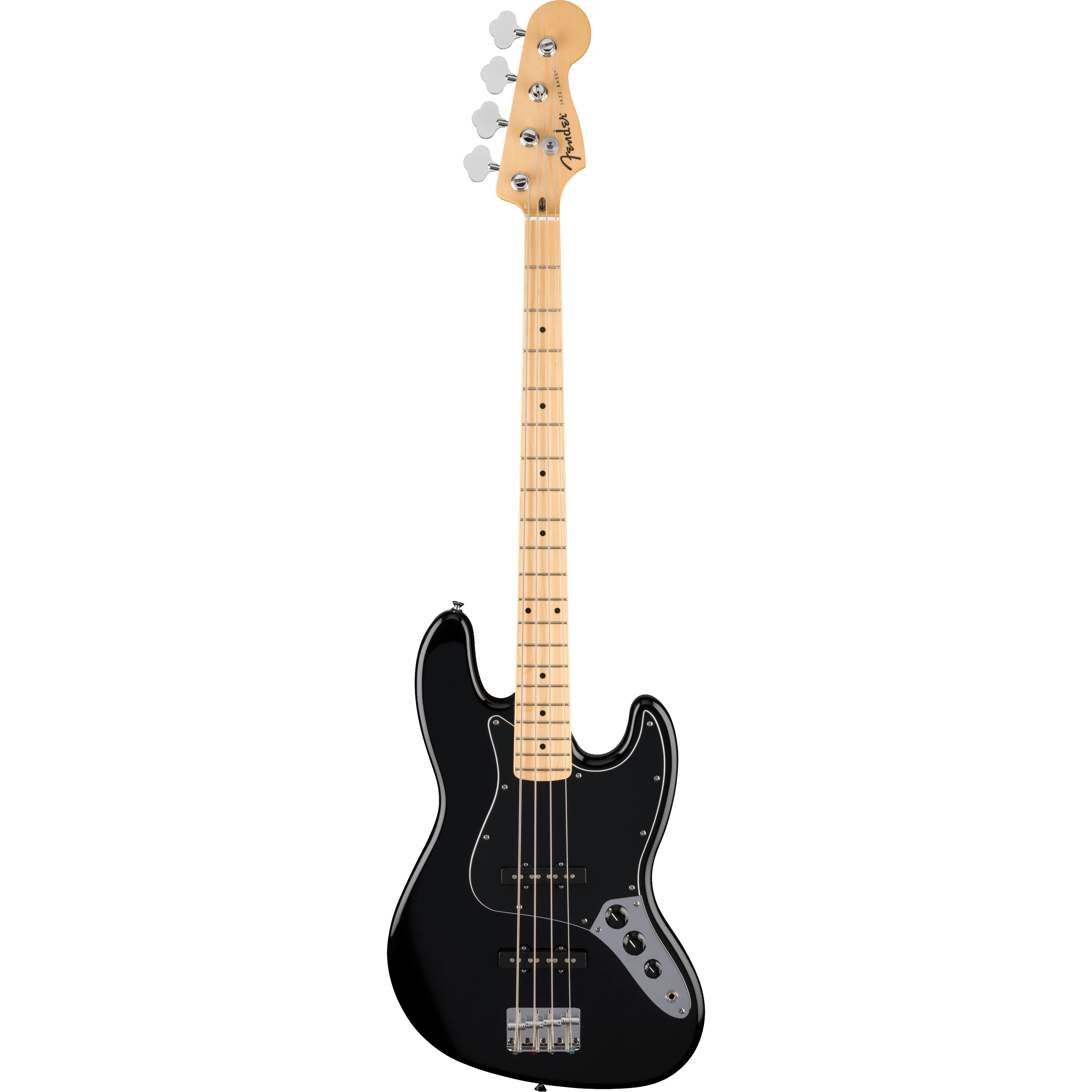 Fender Standard Jazz Bass MN Black front view