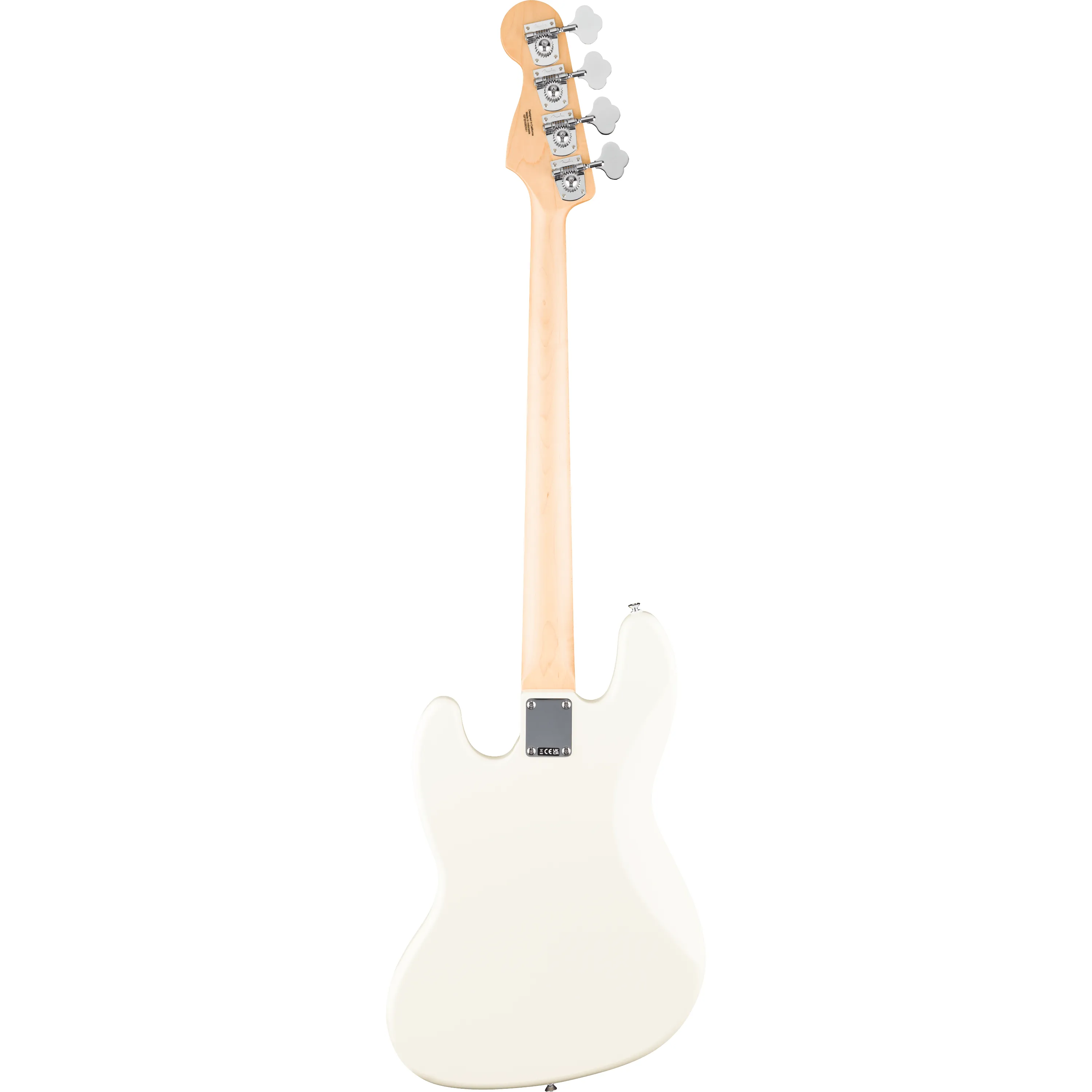 Fender Standard Jazz Bass IL Olympic White back view