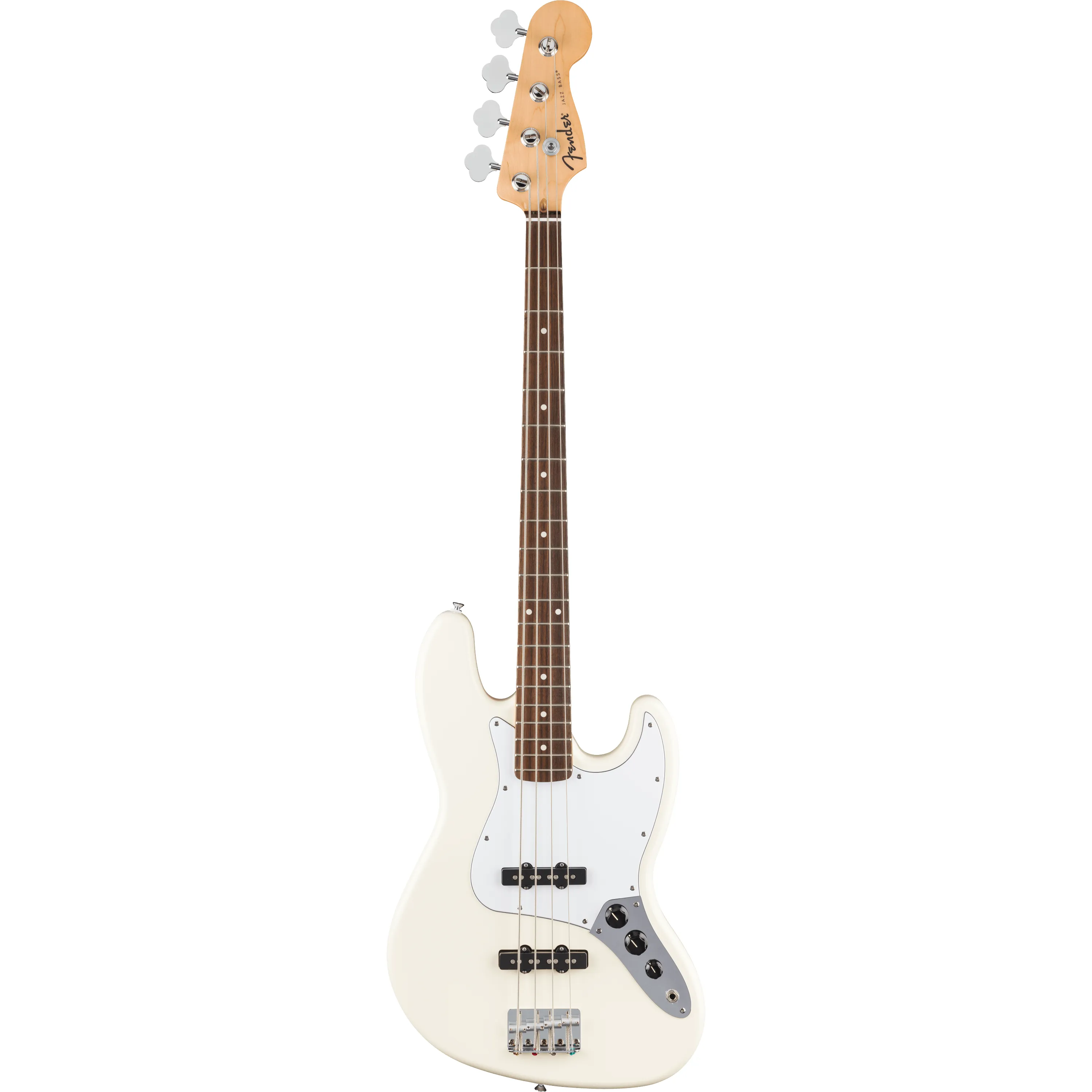 Fender Standard Jazz Bass IL Olympic White front view