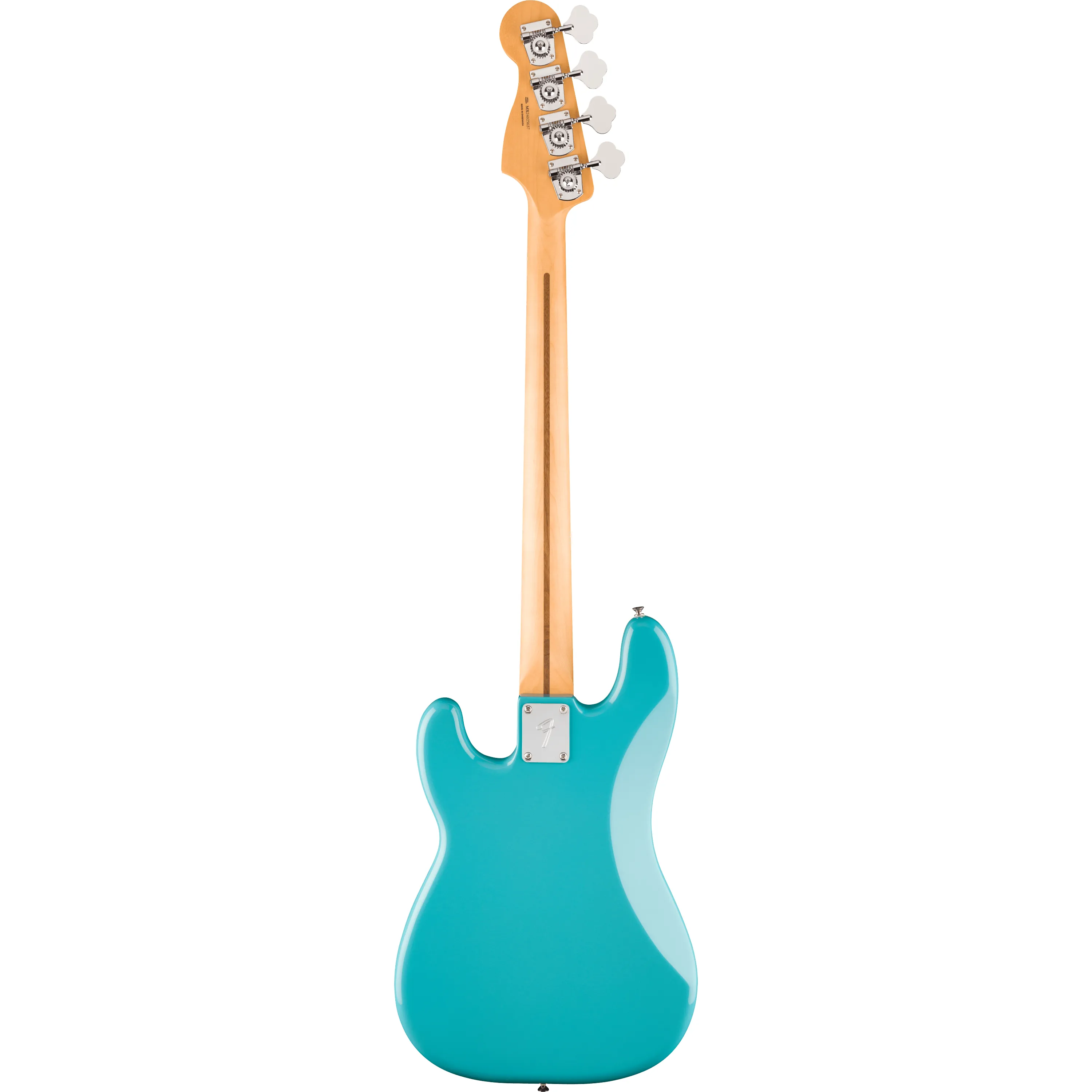 Fender Player II Precision Bass MN Aquatone Blue back view