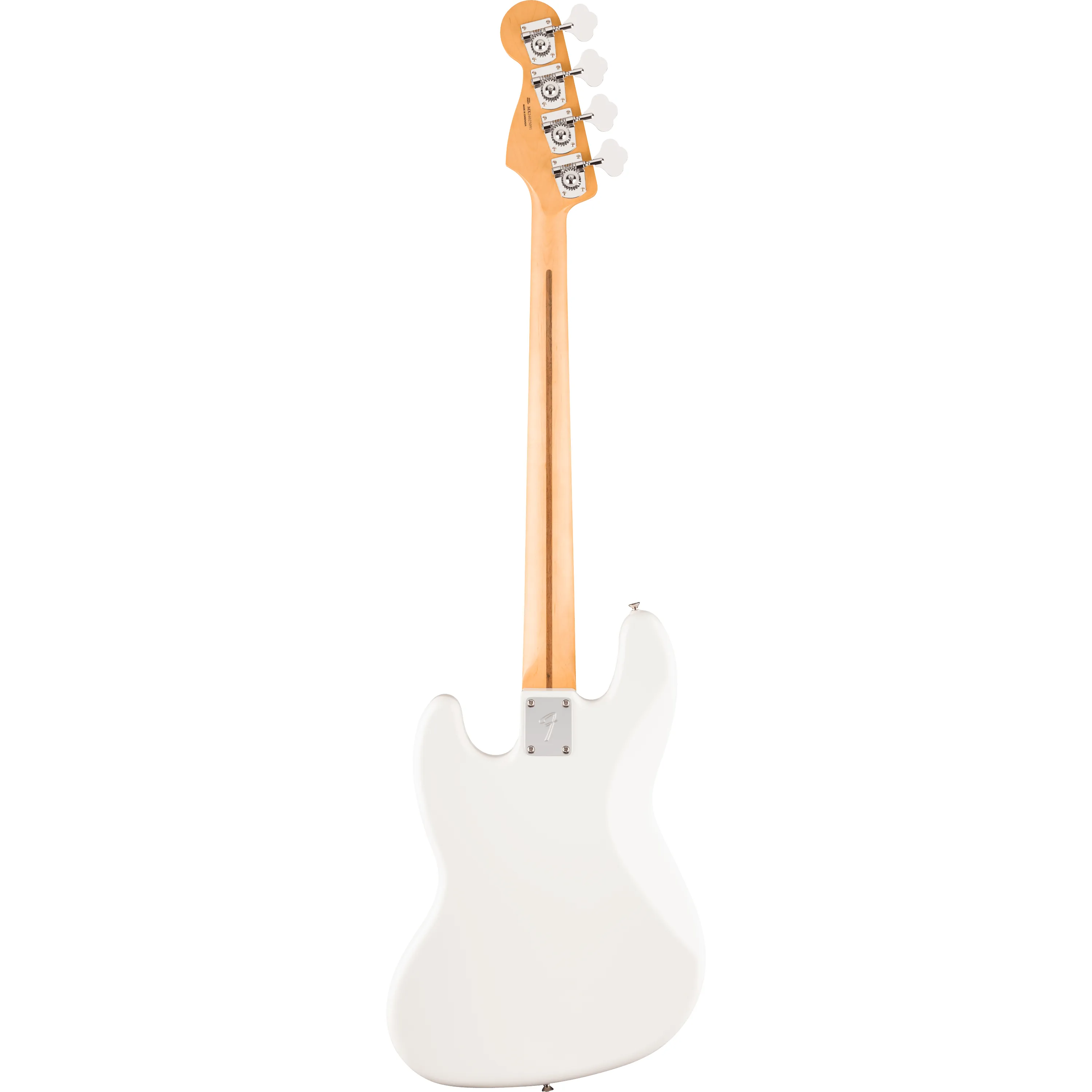 Fender Player II Jazz Bass MN Polar White back view