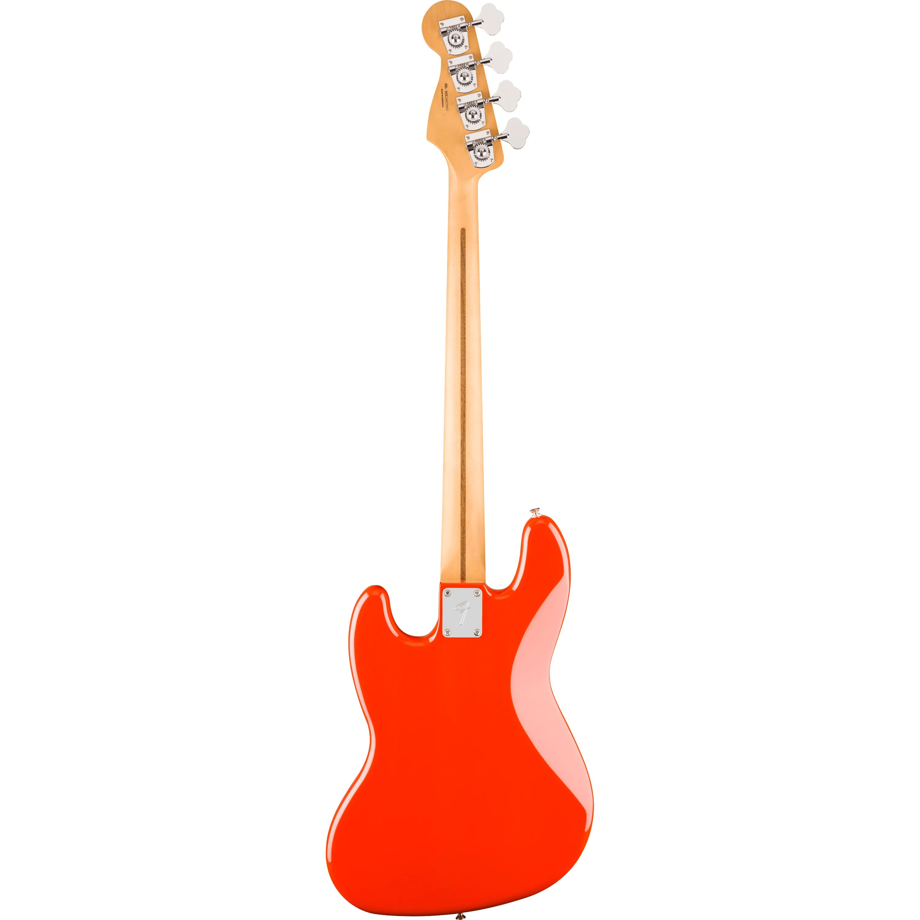 Fender Player II Jazz Bass MN Coral Red back view