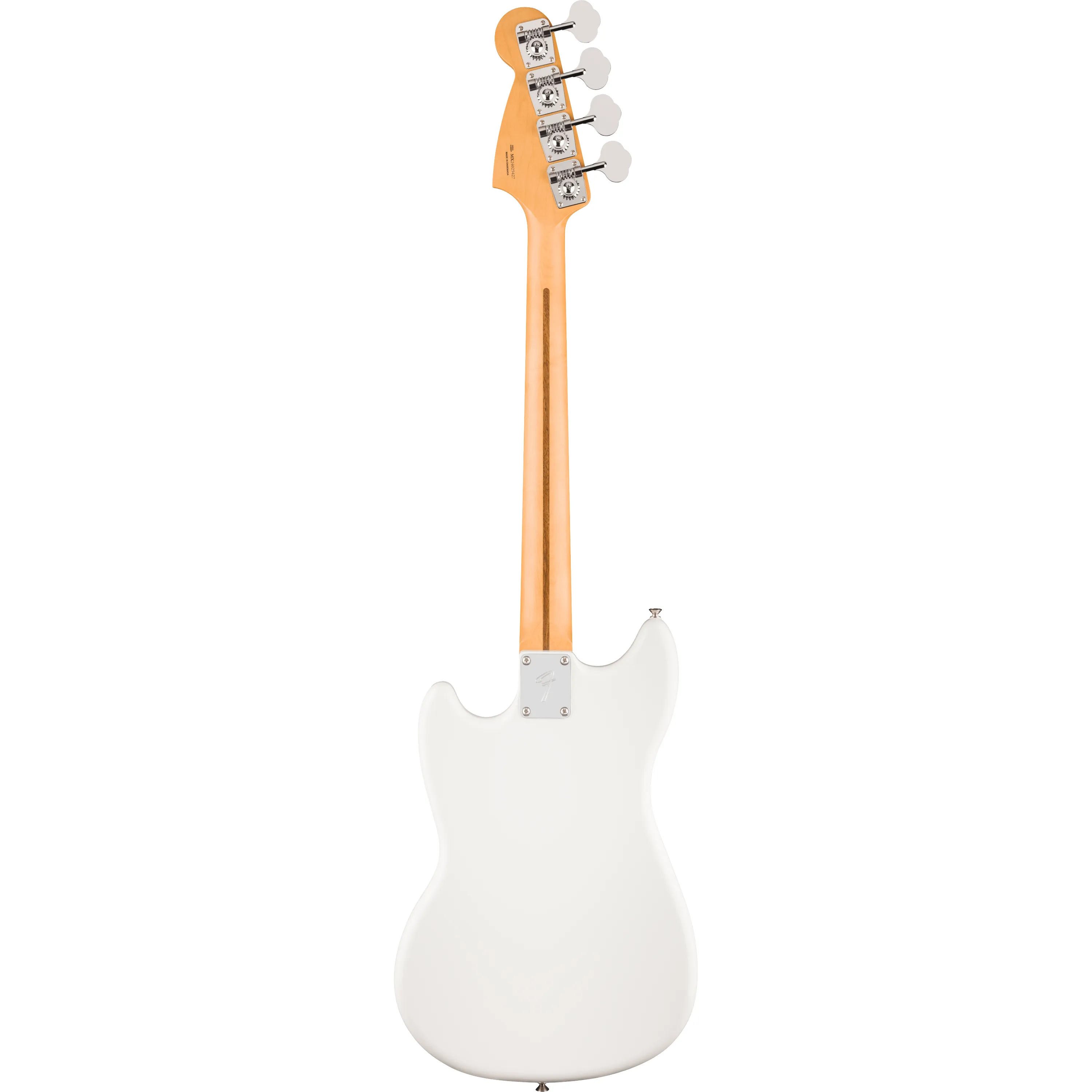 Fender Player II Mustang Bass PJ MN Polar White back view