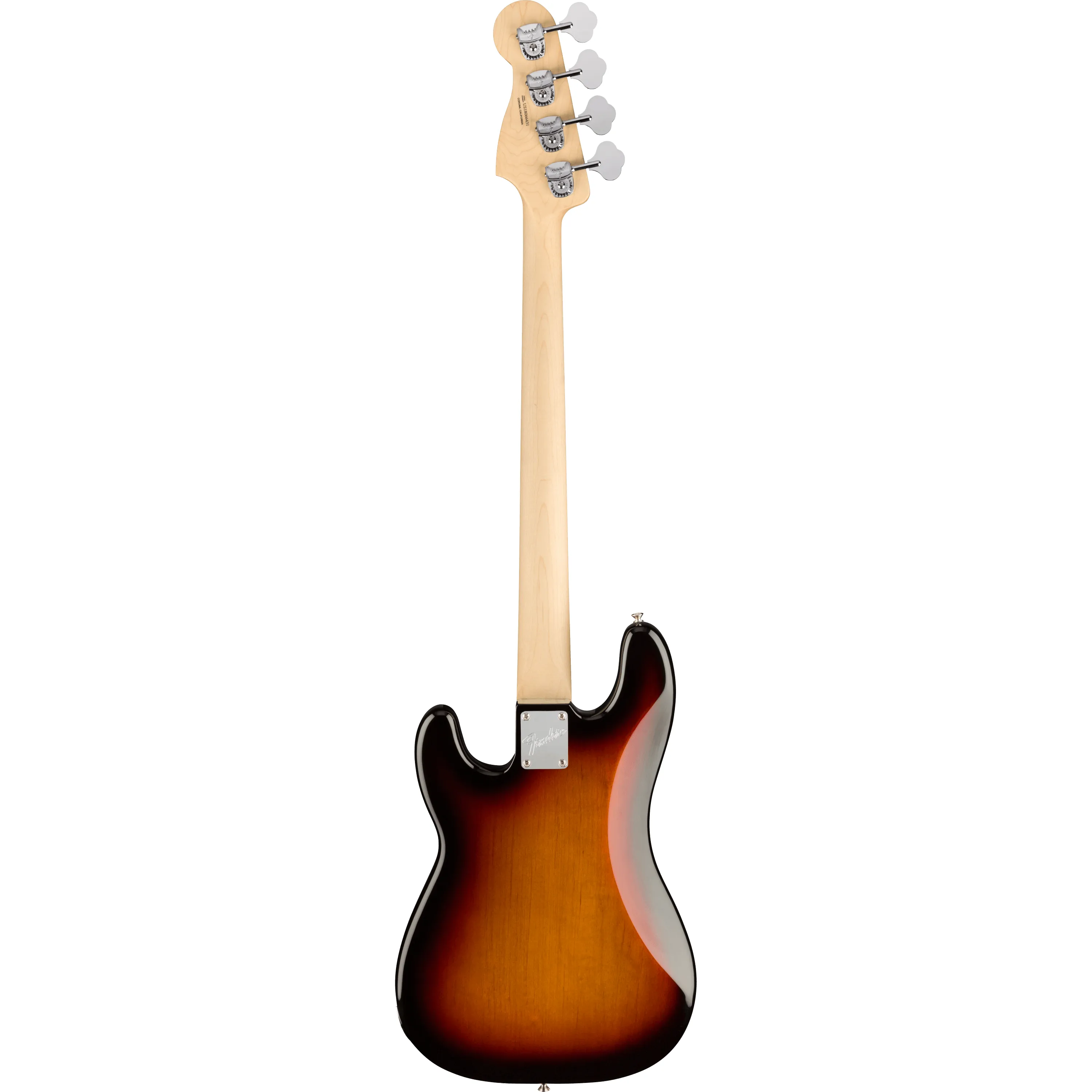 Fender American Performer Precision Bass RW 3-Color Sunburst back view