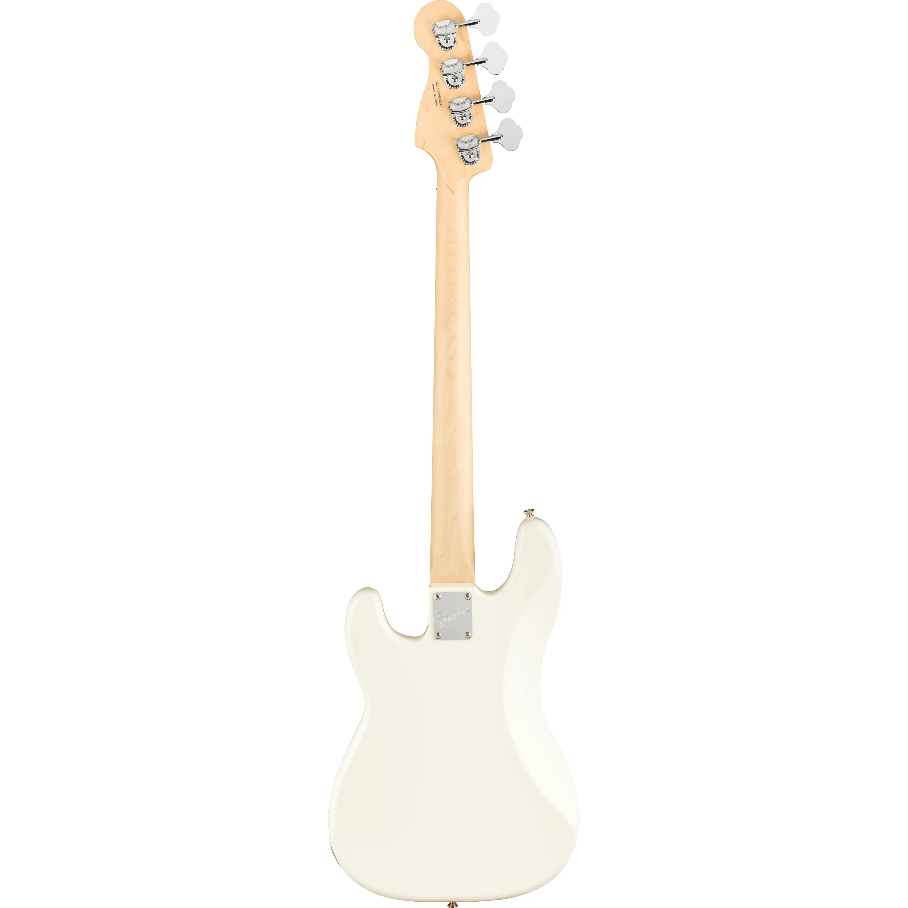 Fender American Performer Precision Bass RW Arctic White back view