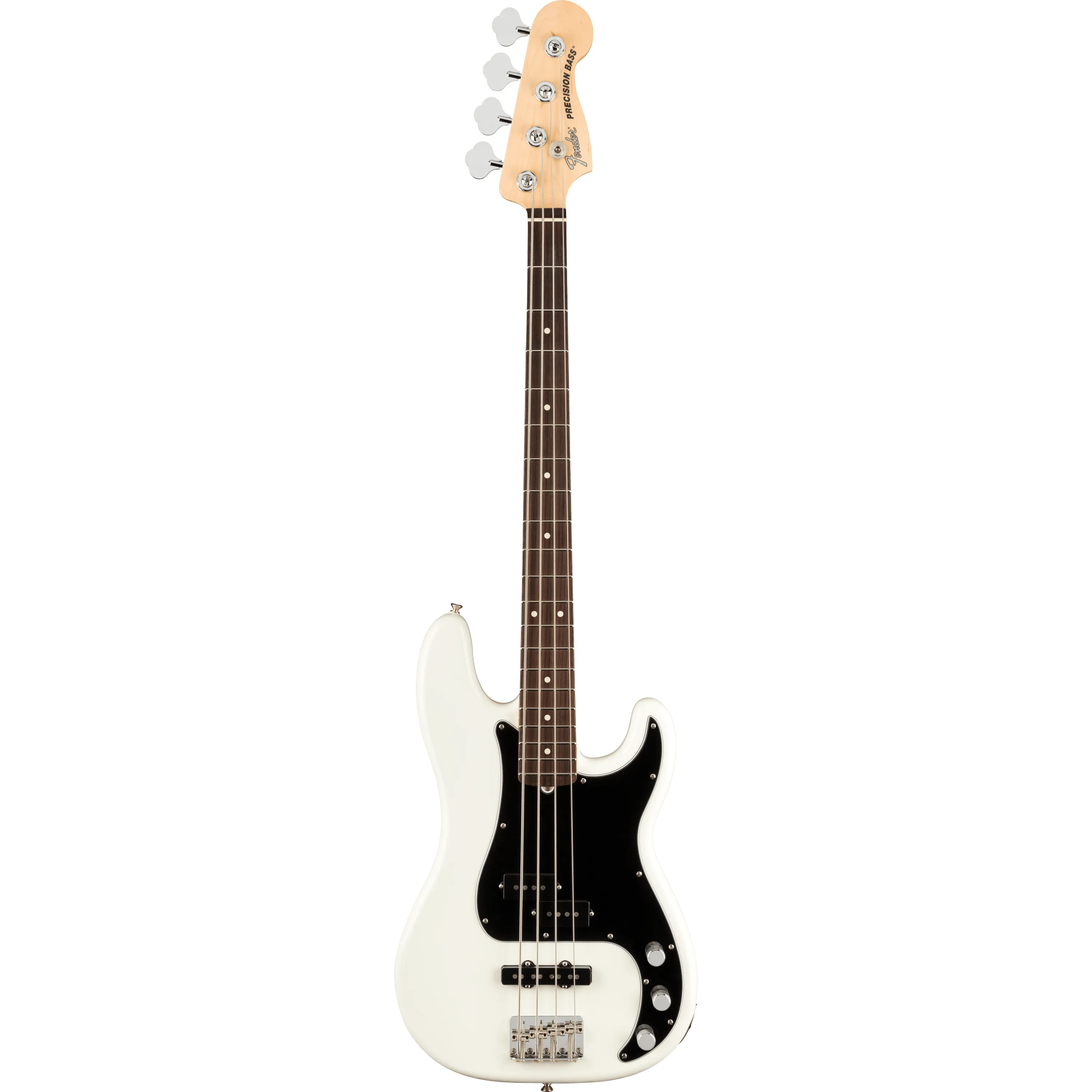 Fender American Performer Precision Bass RW Arctic White front view