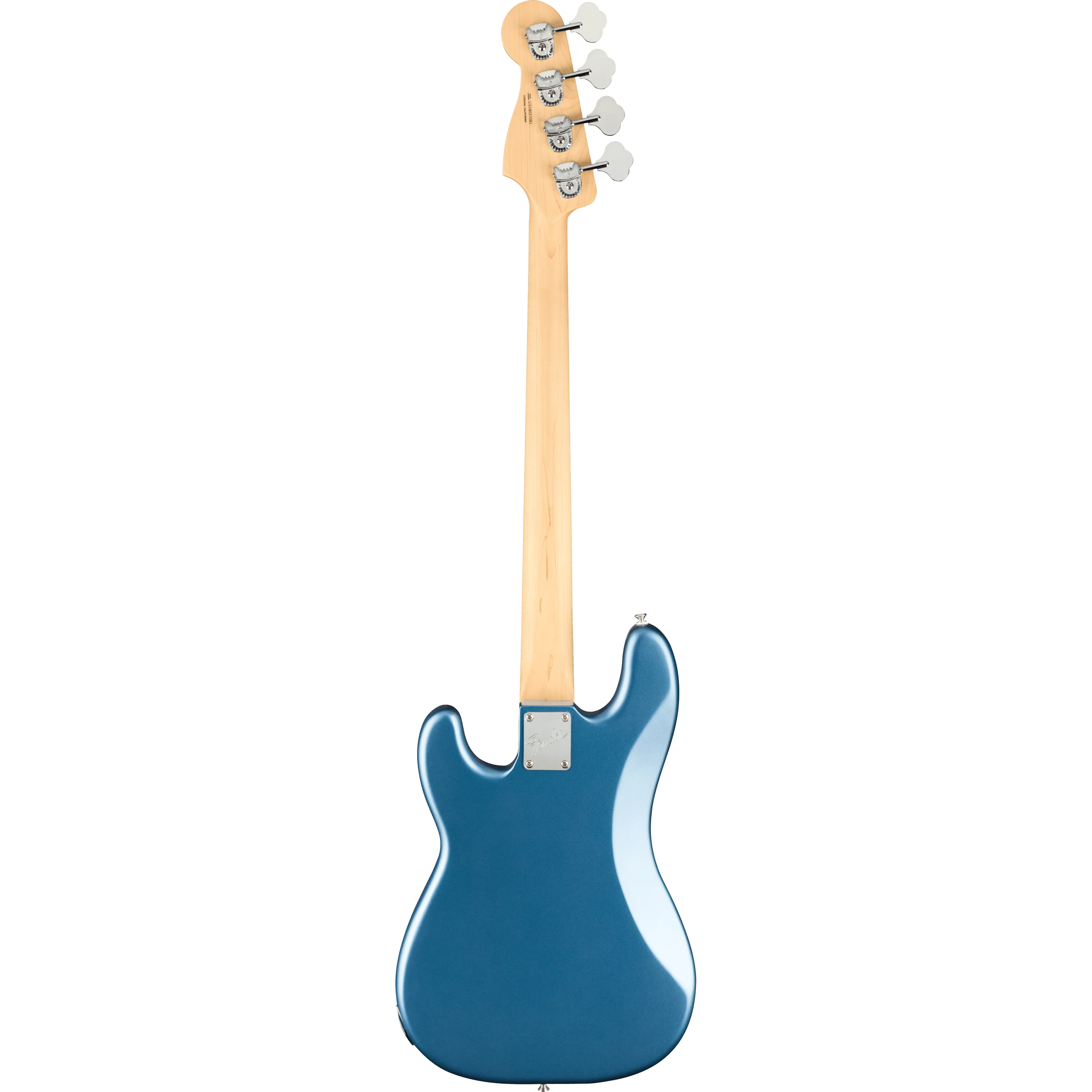 Fender American Performer Precision Bass MN Satin Lake Placid Blue back view