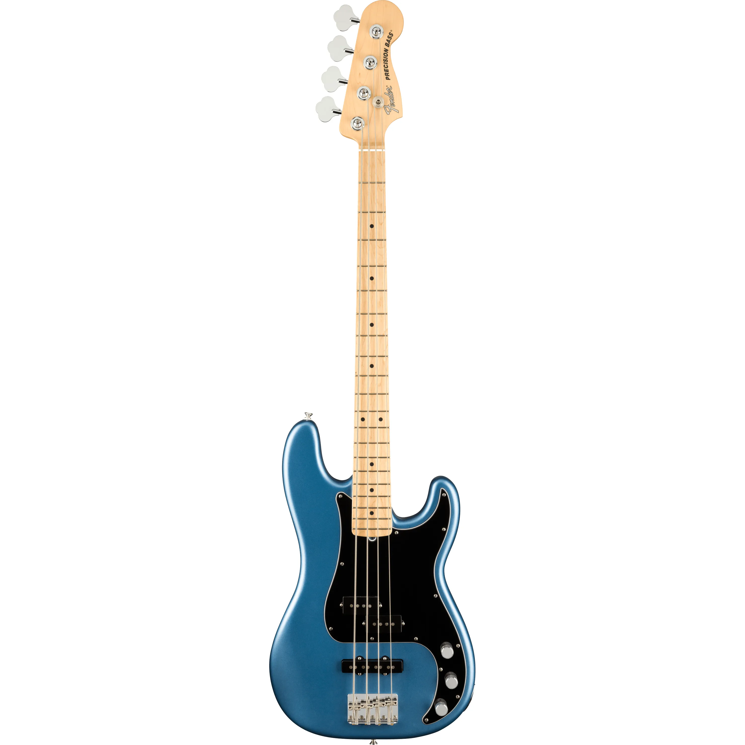 Fender American Performer Precision Bass MN Satin Lake Placid Blue front view