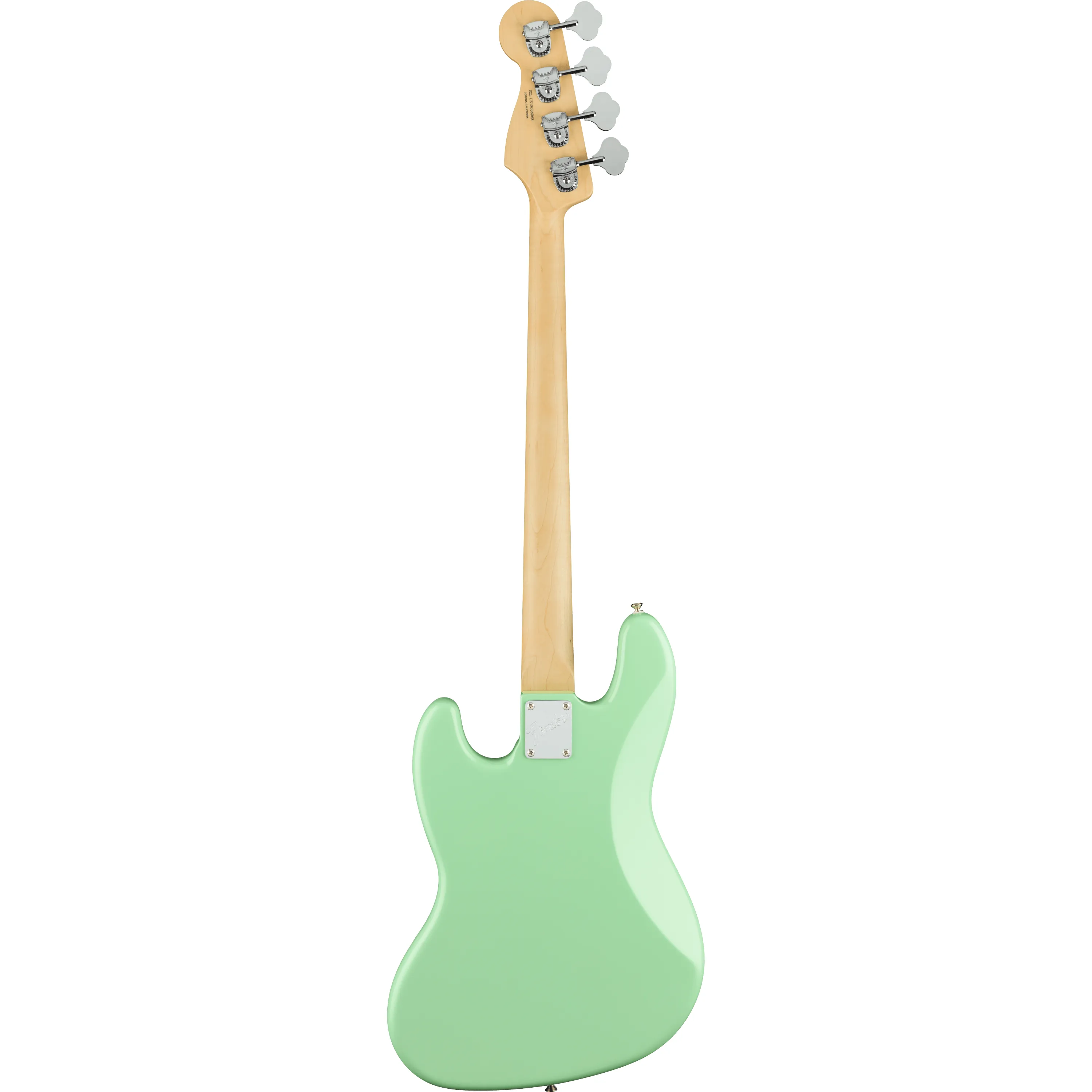 Fender American Performer Jazz Bass MN Satin Surf Green back view