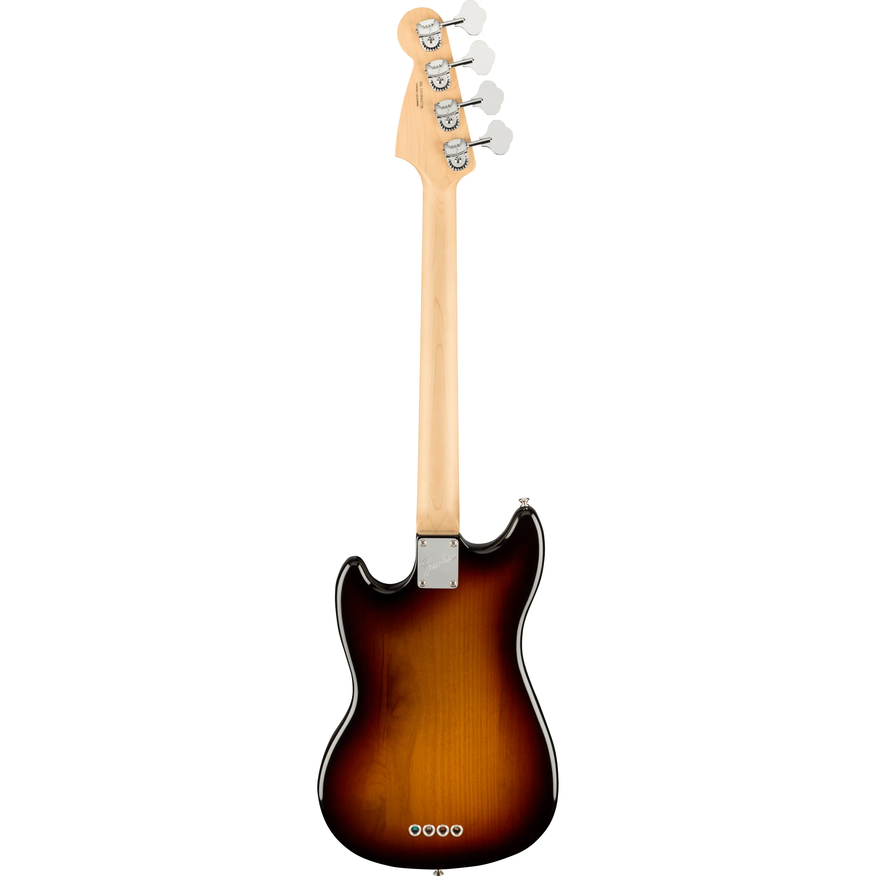 Fender American Performer Mustang Bass RW 3-Color Sunburst back view