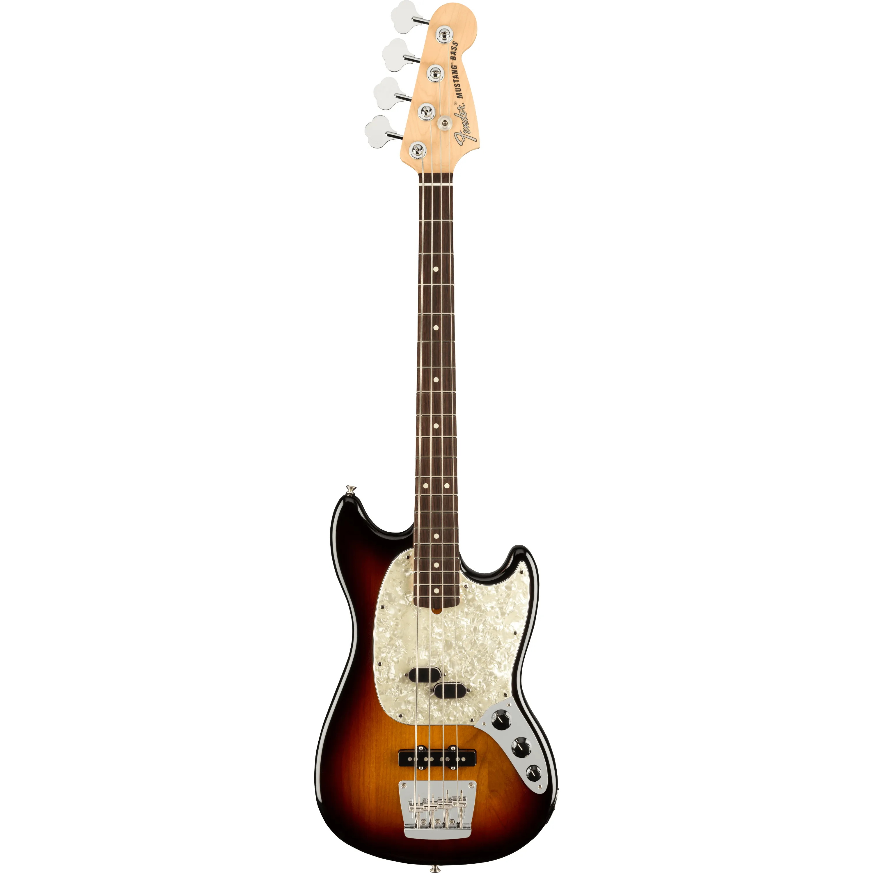 Fender American Performer Mustang Bass RW 3-Color Sunburst front view