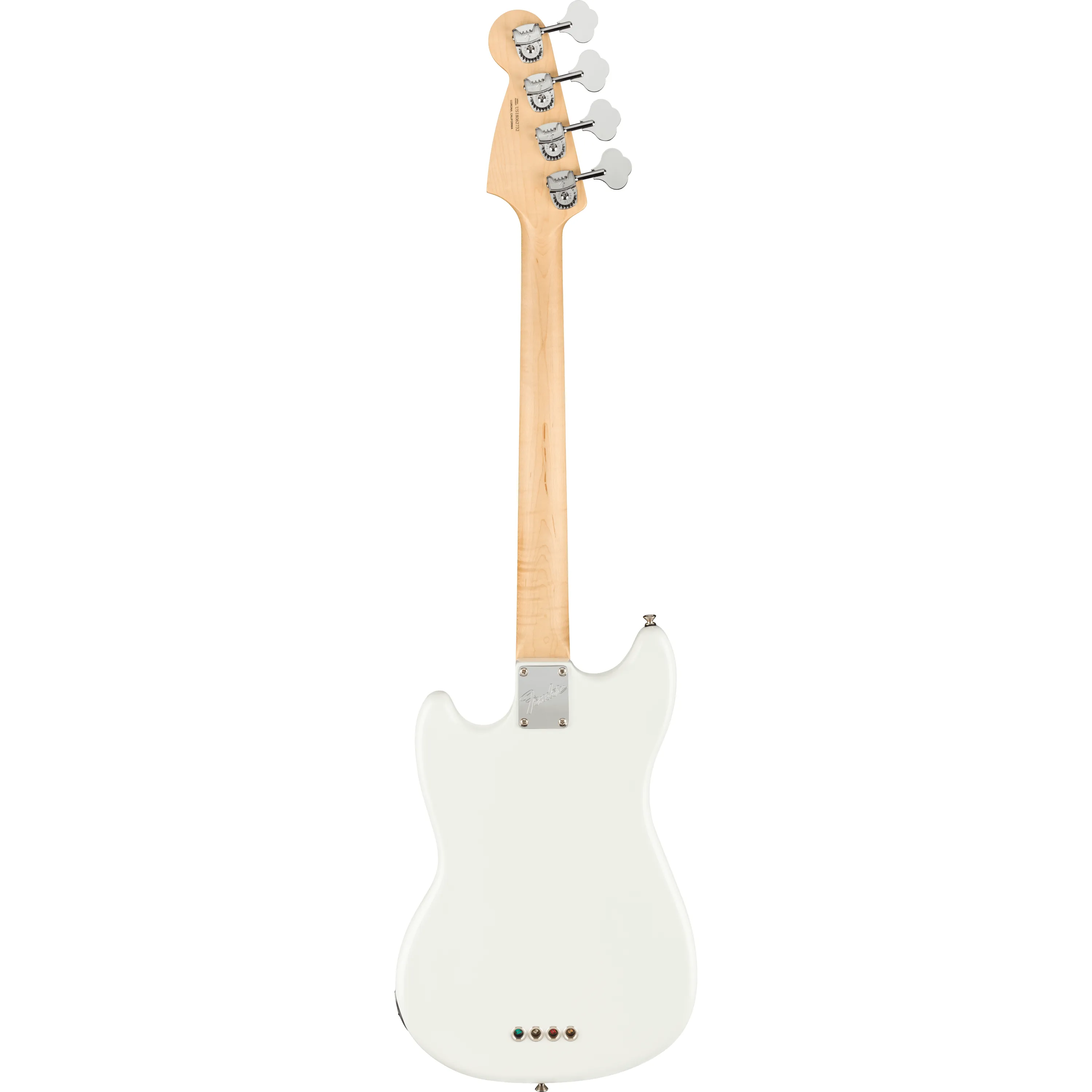 Fender American Performer Mustang Bass RW Arctic White back view