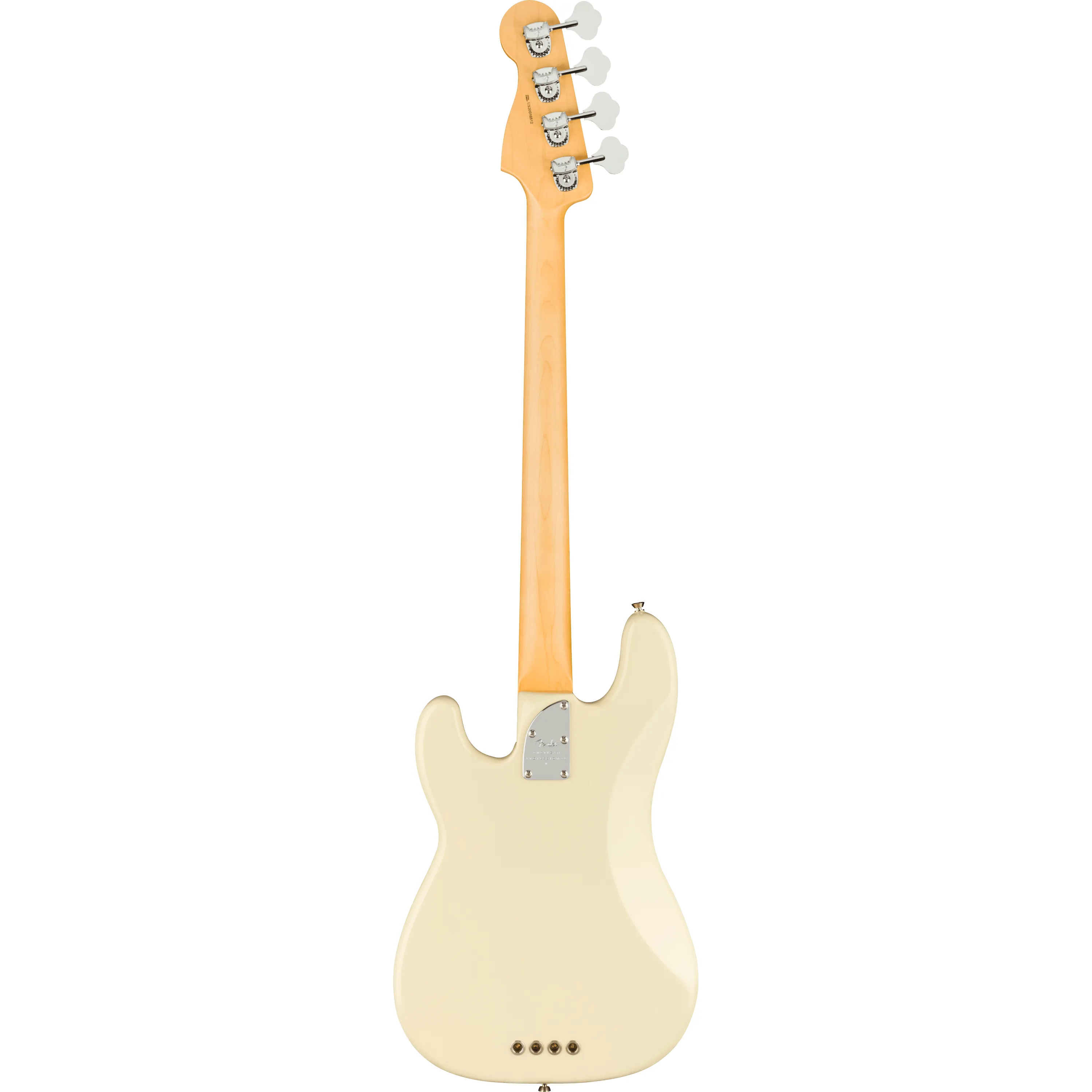 Fender American Professional II Precision Bass MN Olympic White back view