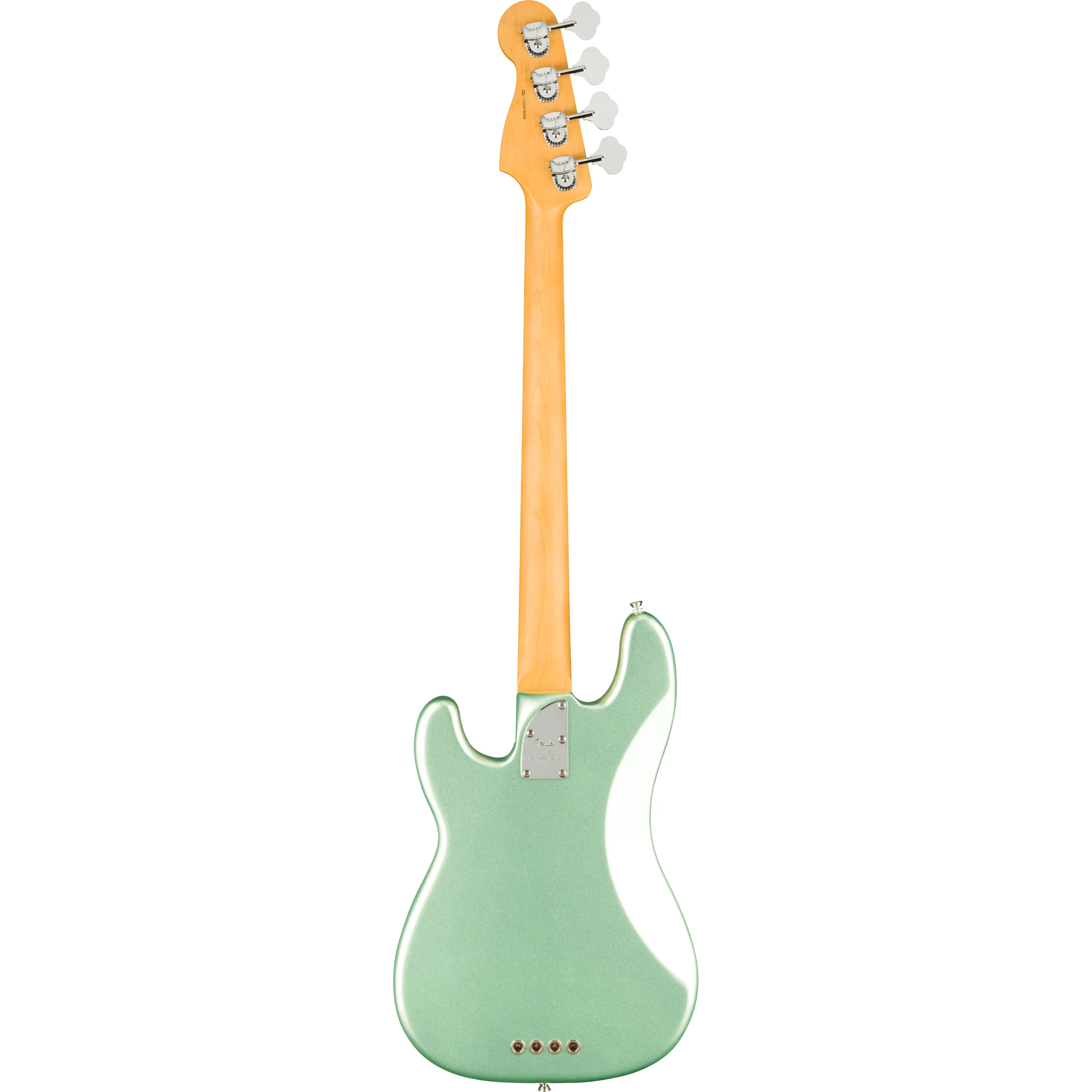 Fender American Professional II Precision Bass RW Mystic Surf Green back view