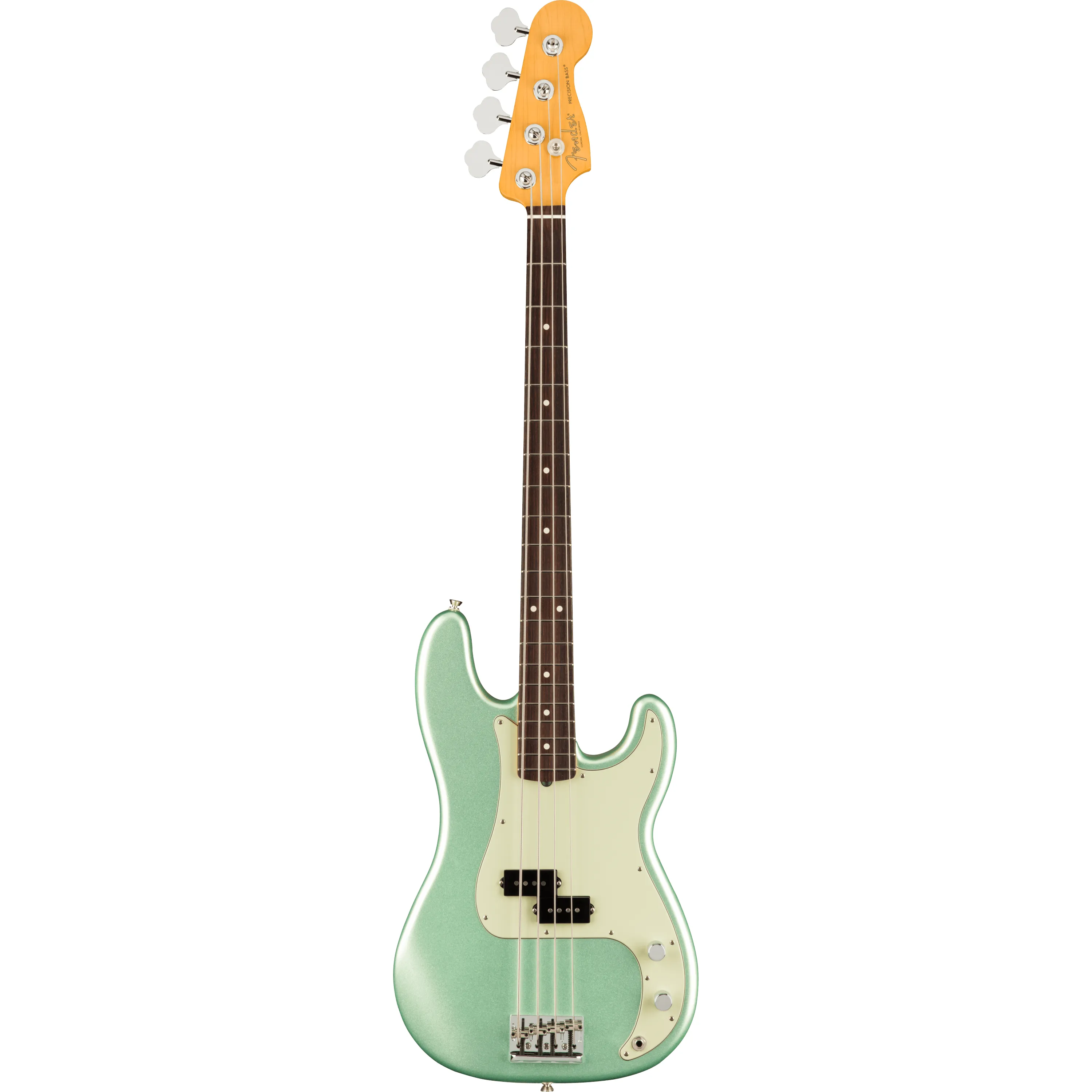 Fender American Professional II Precision Bass RW Mystic Surf Green front view