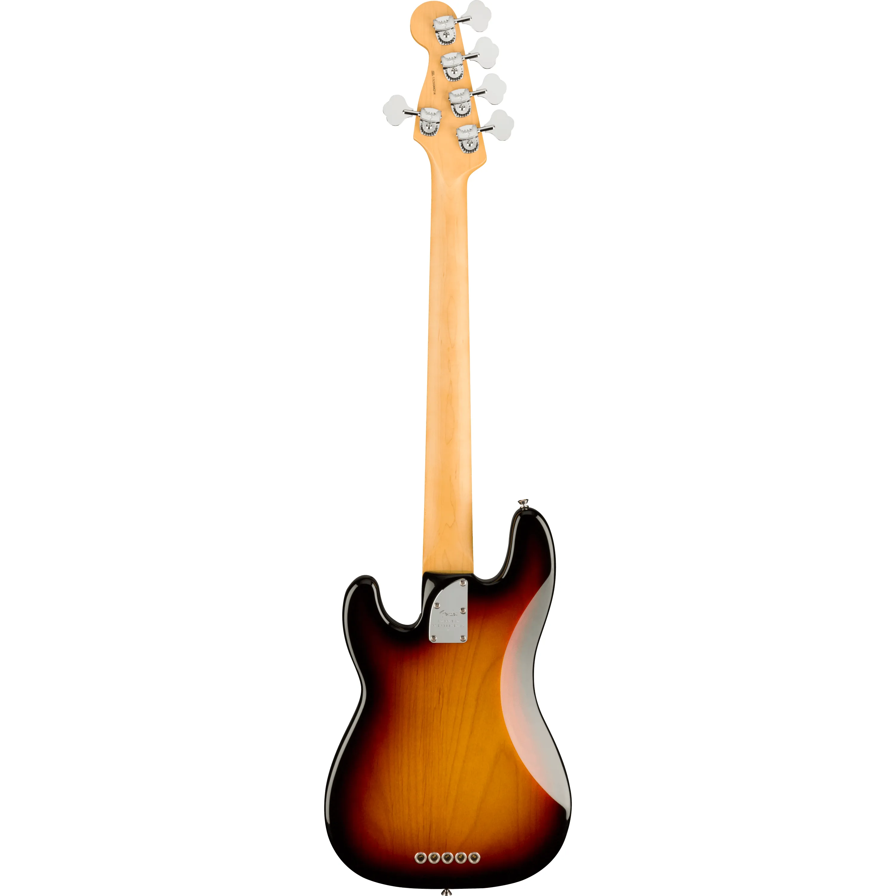 Fender American Professional II Precision Bass V RW 3-Color Sunburst back view
