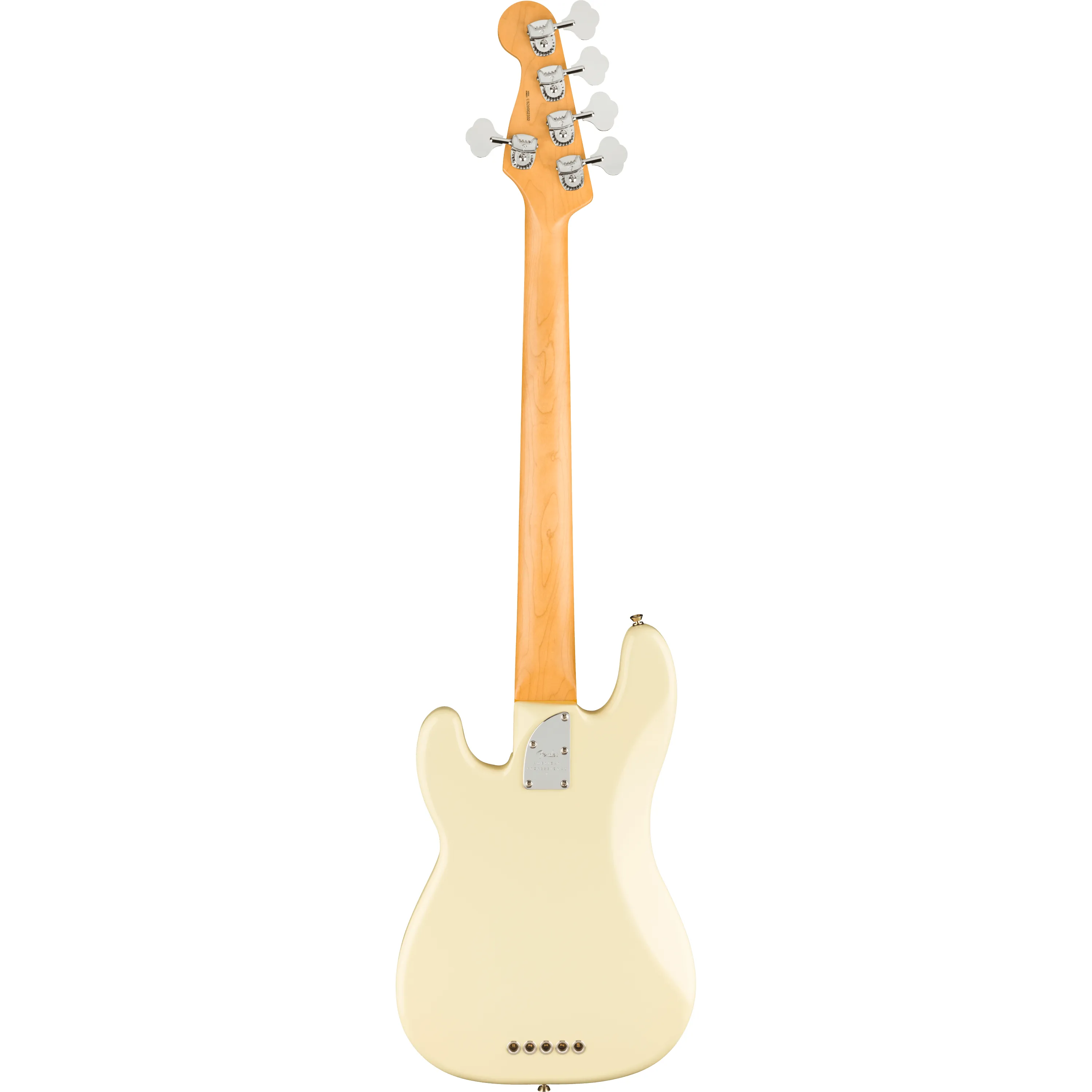 Fender American Professional II Precision Bass V RW Olympic White back view