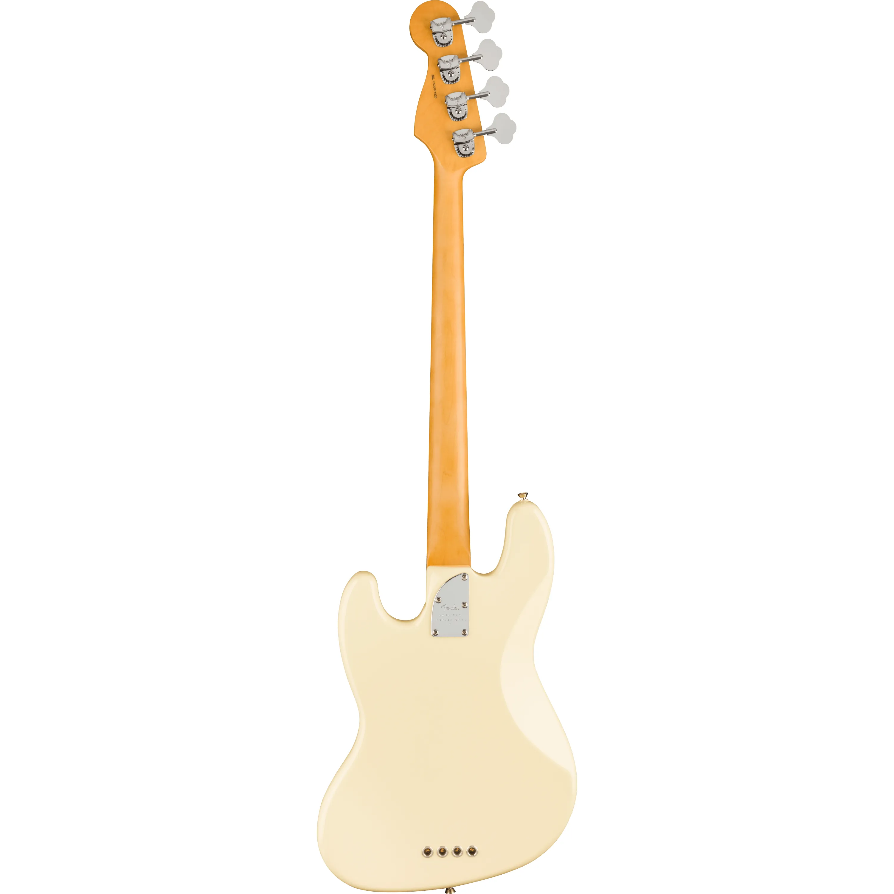 Fender American Professional II Jazz Bass MN Olympic White back view